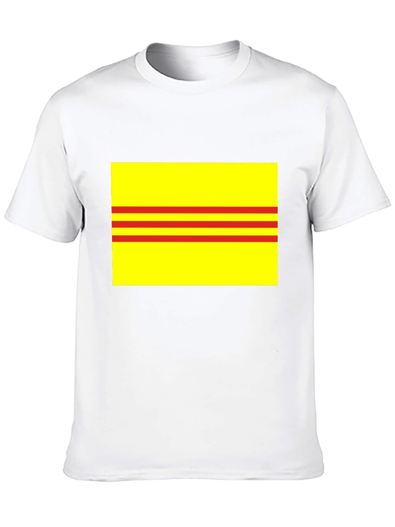 Yellow and Red Striped T-Shirt