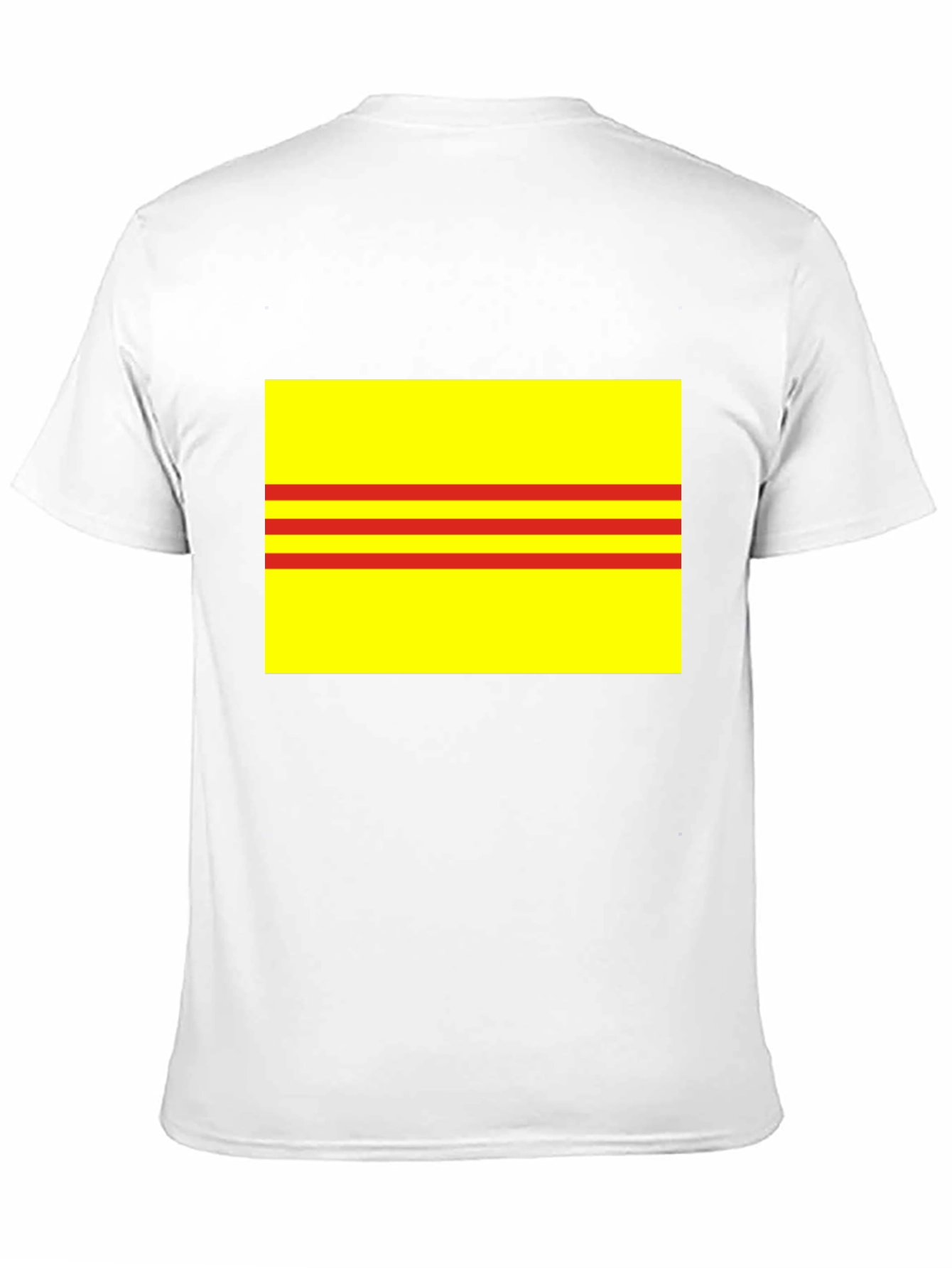Yellow and Red Striped T-Shirt