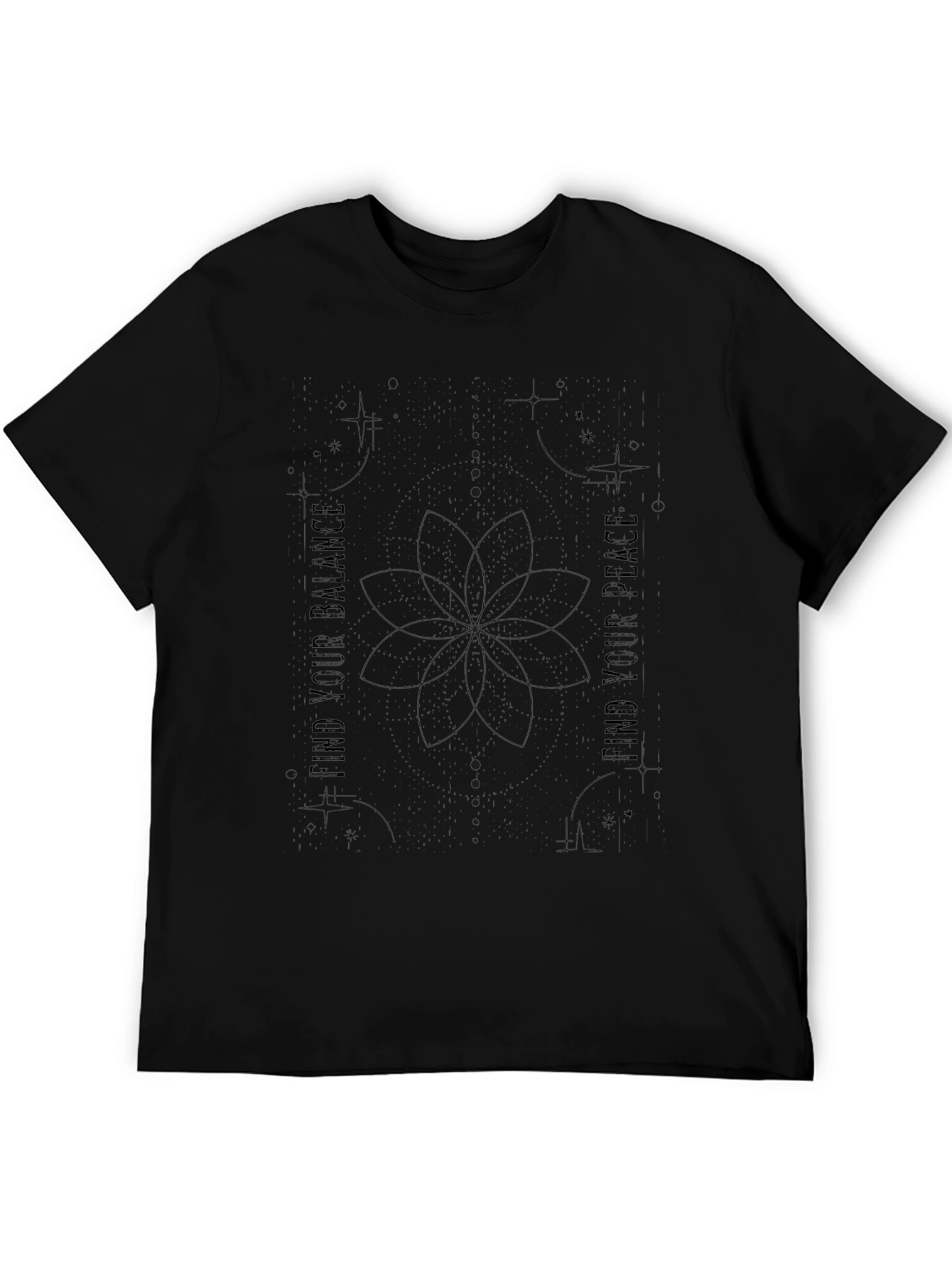 Balance & Peace Graphic Tee - Black