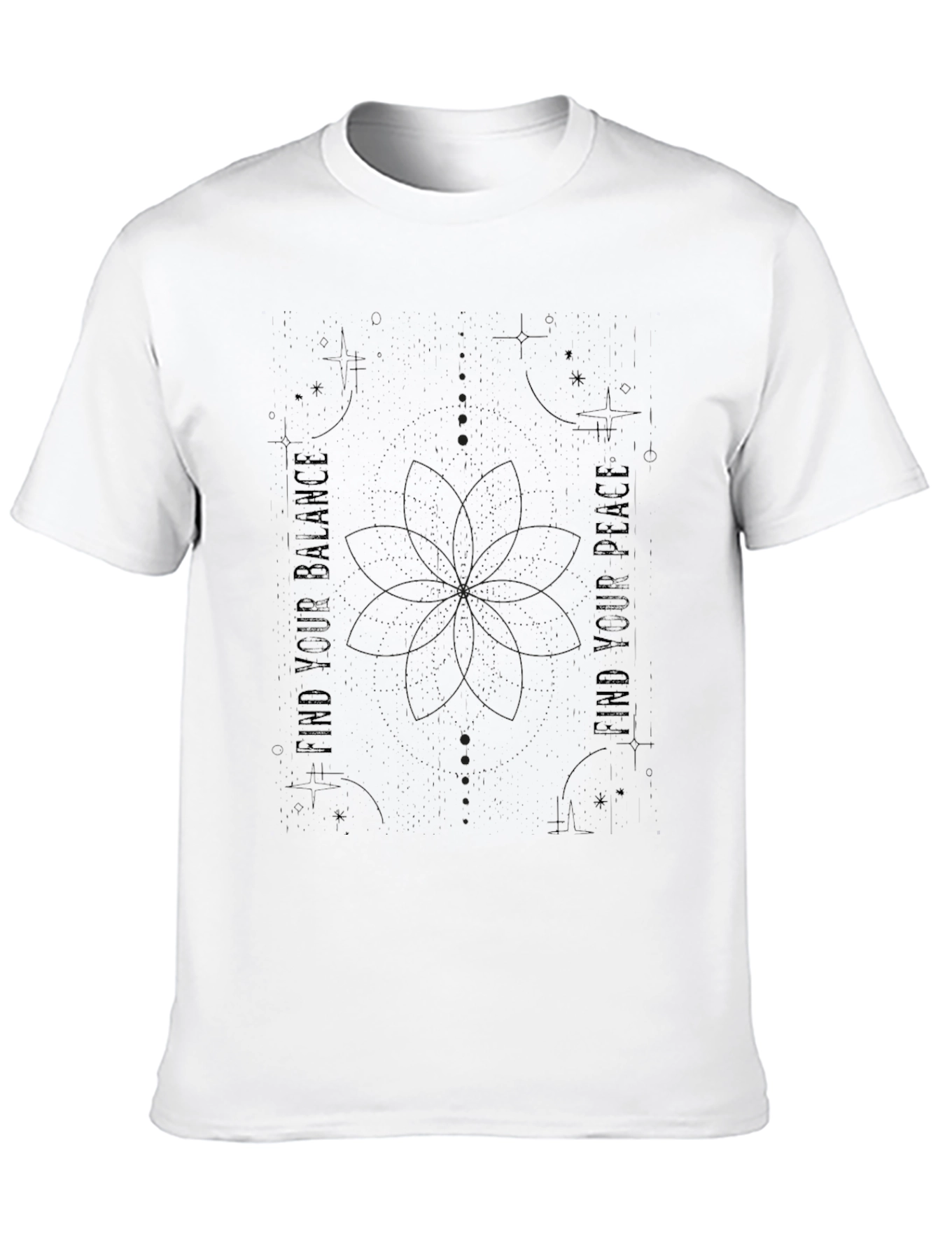 Balance & Peace Graphic Tee - Black