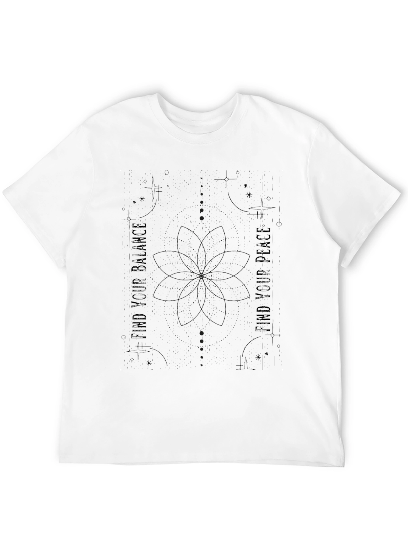 Balance & Peace Graphic Tee - Black