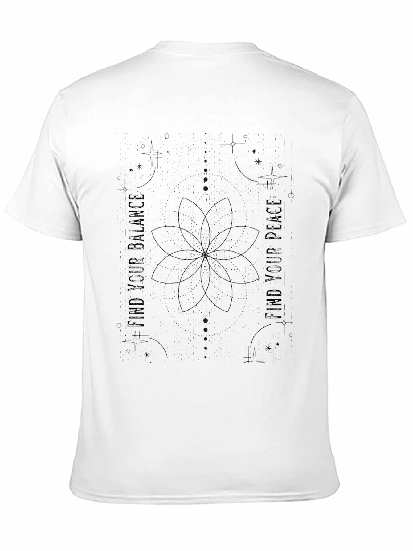 Balance & Peace Graphic Tee - Black