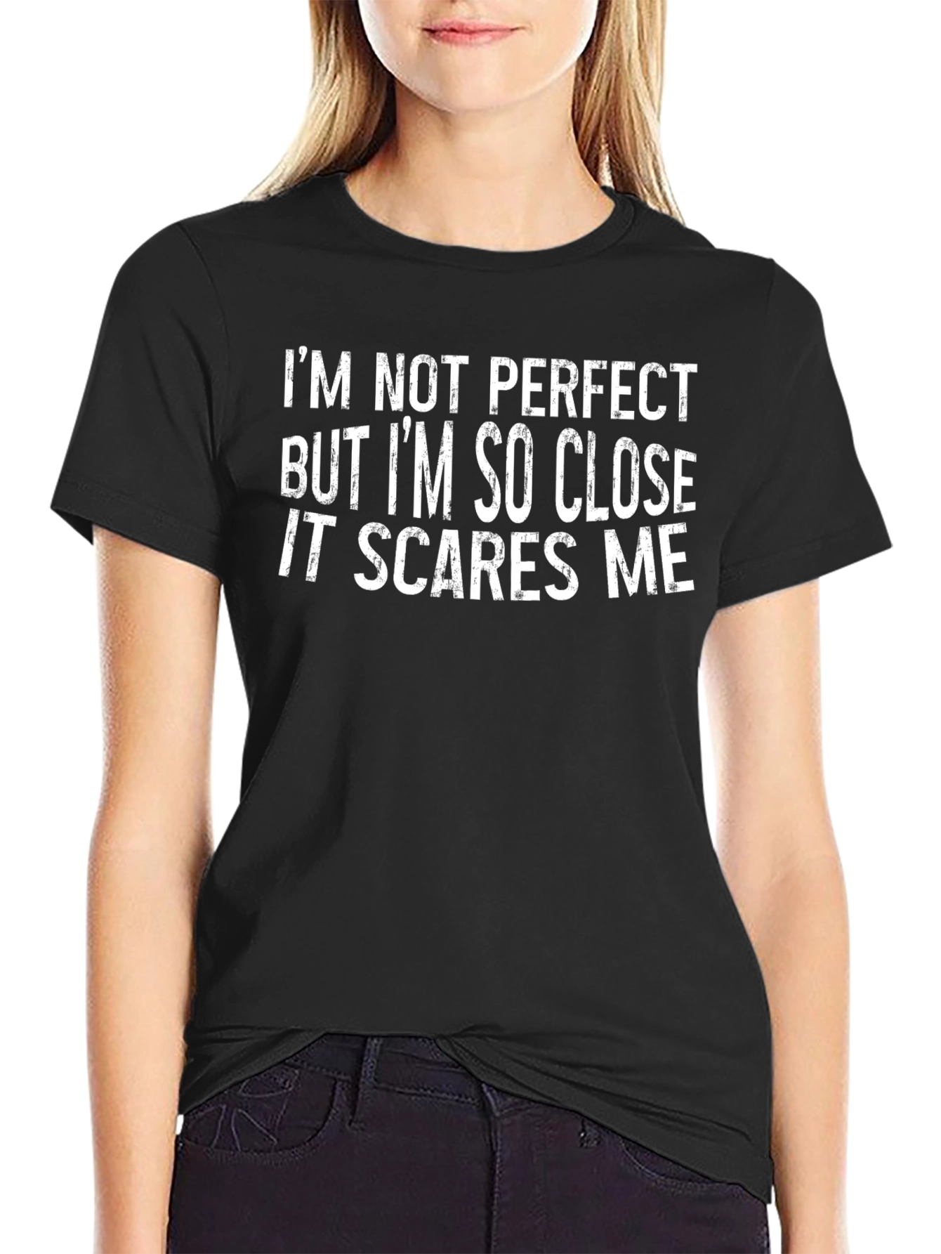 Funny Im Not Perfect Graphic Tee