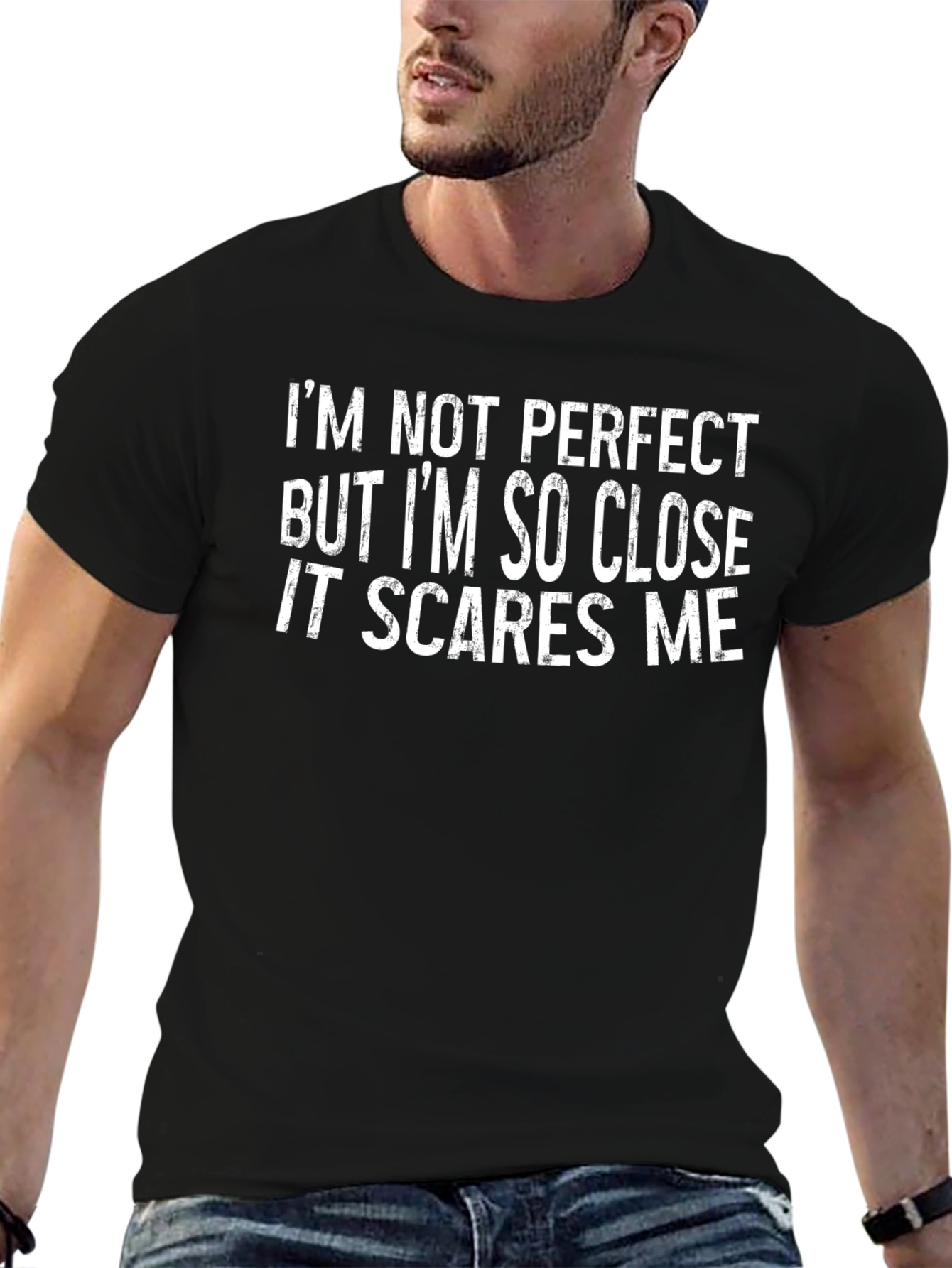 Funny Im Not Perfect Graphic Tee