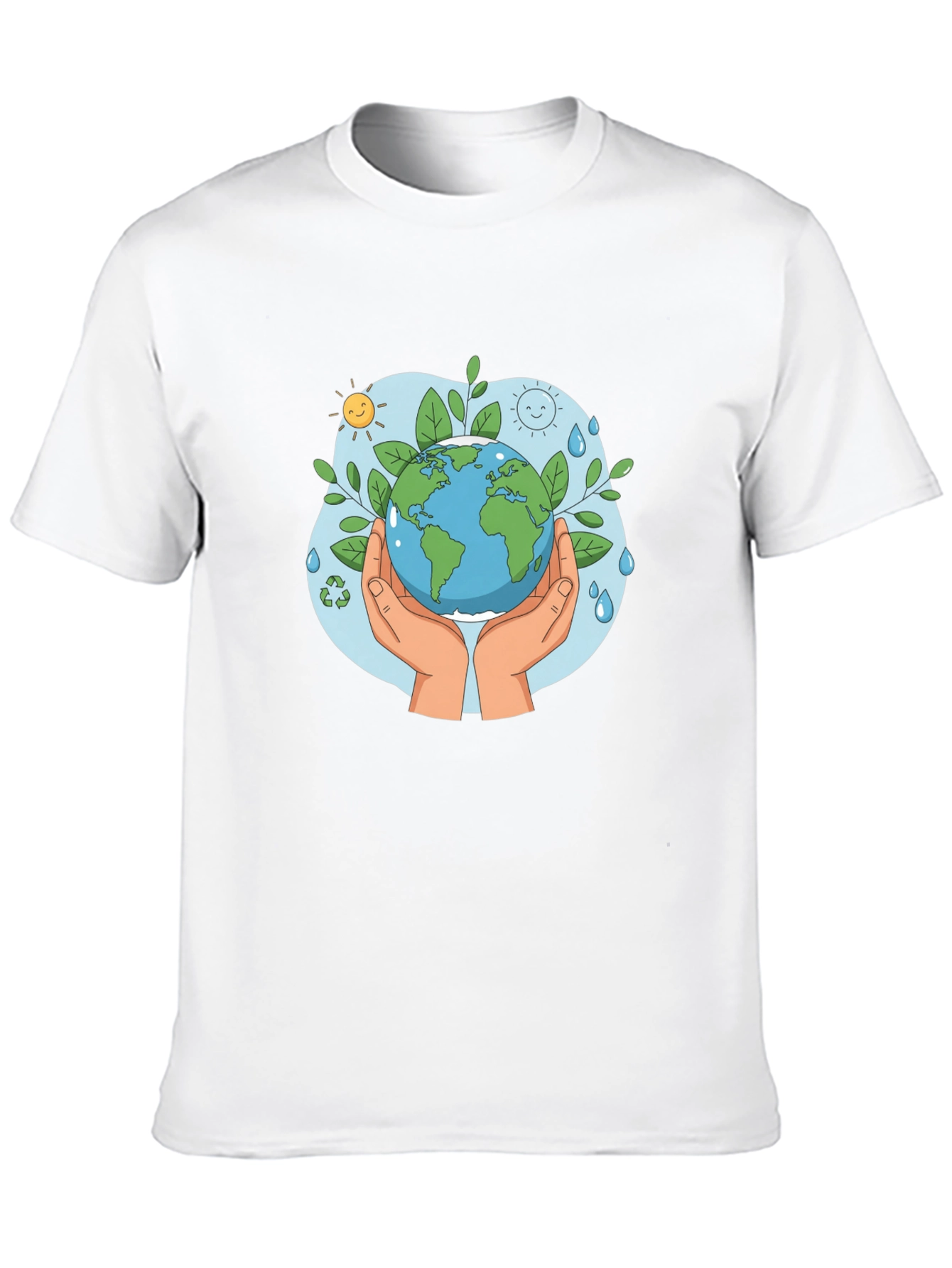 Eco-Friendly Earth Graphic T-Shirt