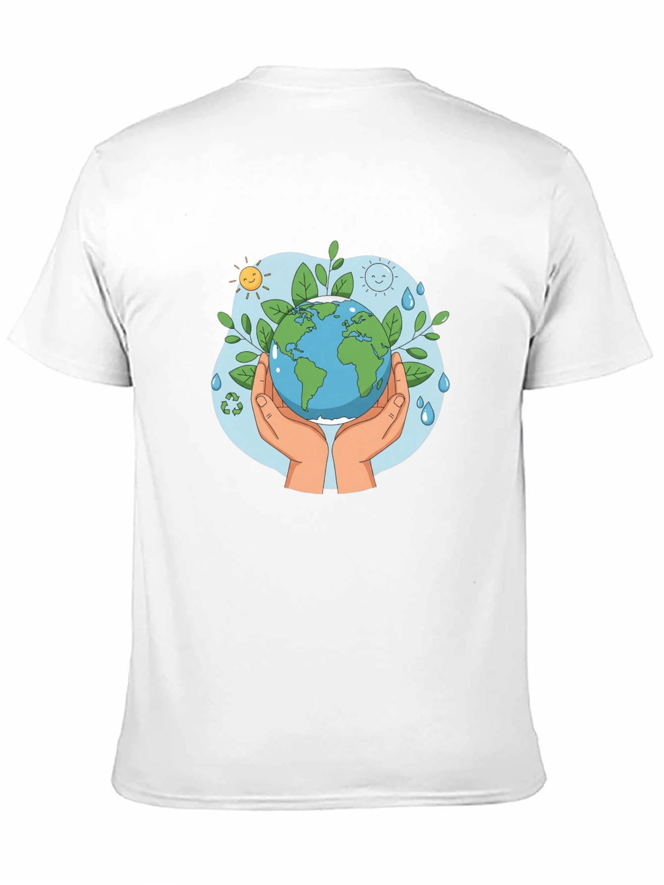 Eco-Friendly Earth Graphic T-Shirt