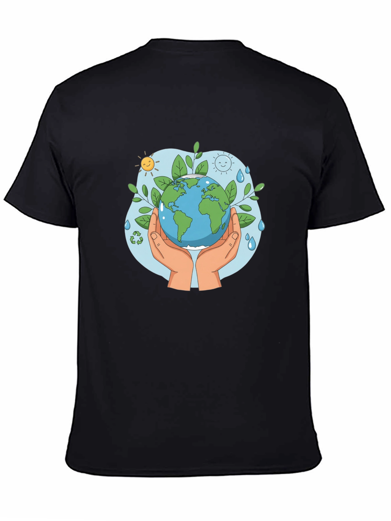 Eco-Friendly Earth Graphic T-Shirt