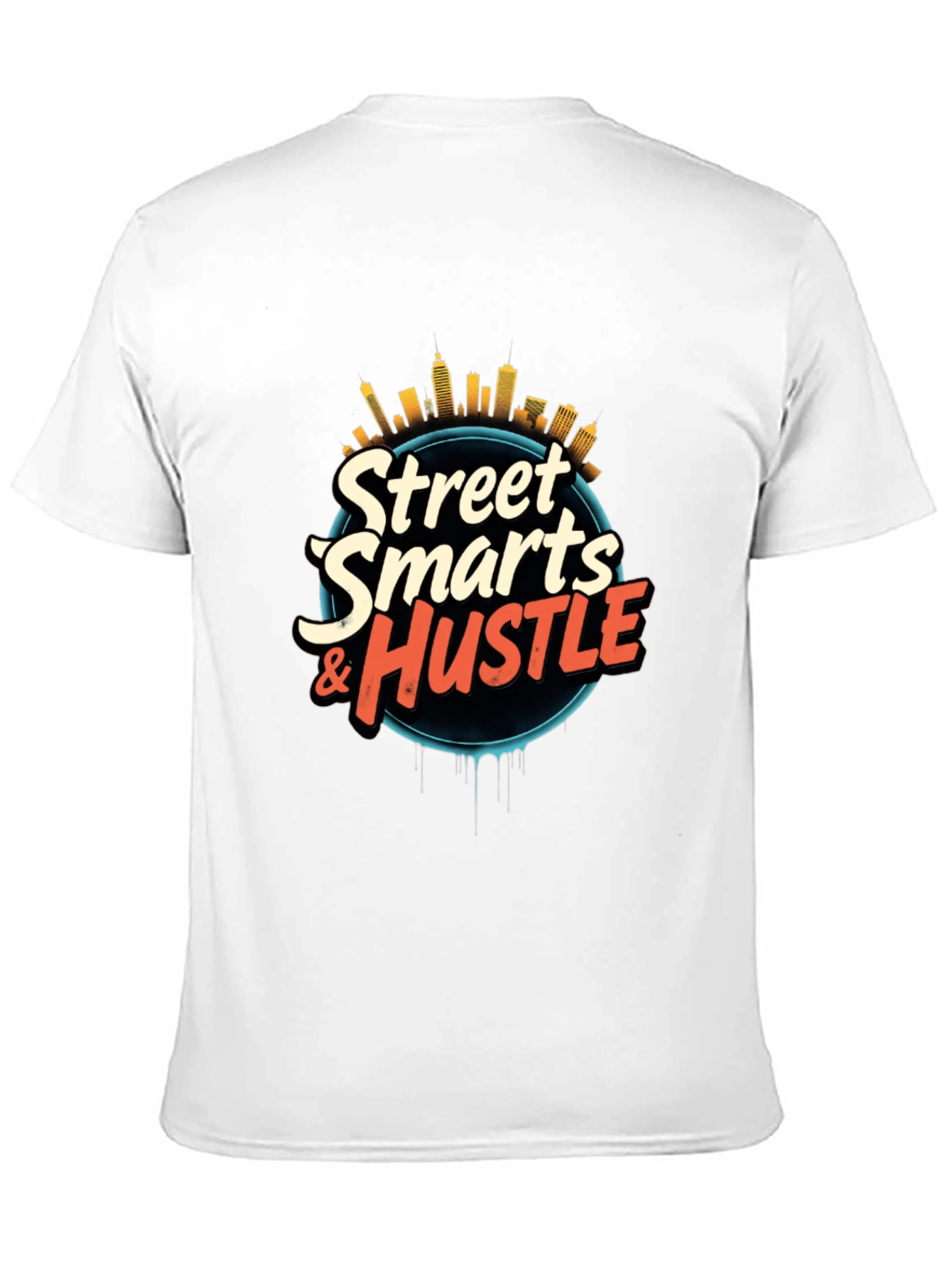 Street Smarts & Hustle Black Graphic Tee