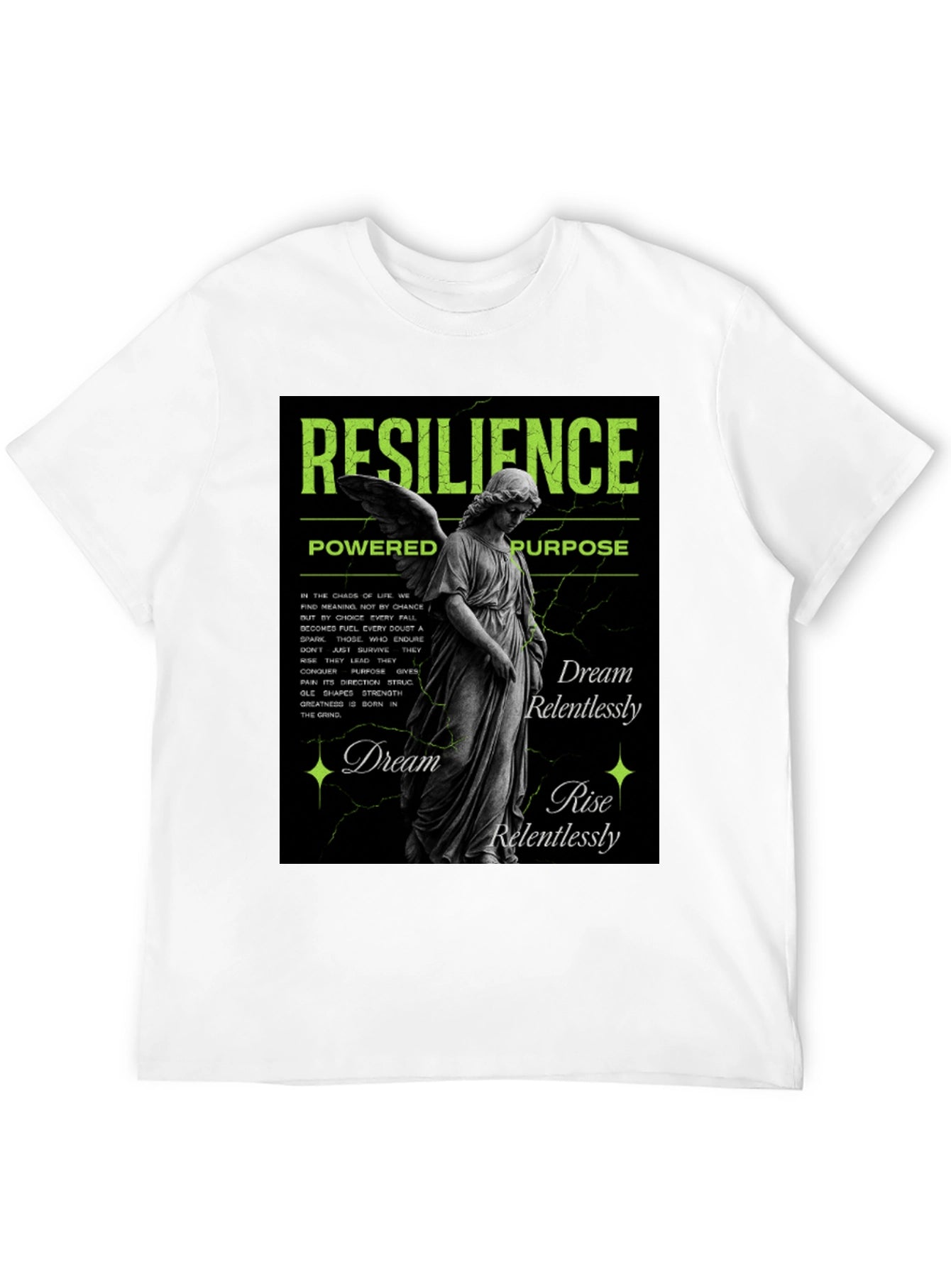 Resilience Angel Graphic T-Shirt - Dream Rise