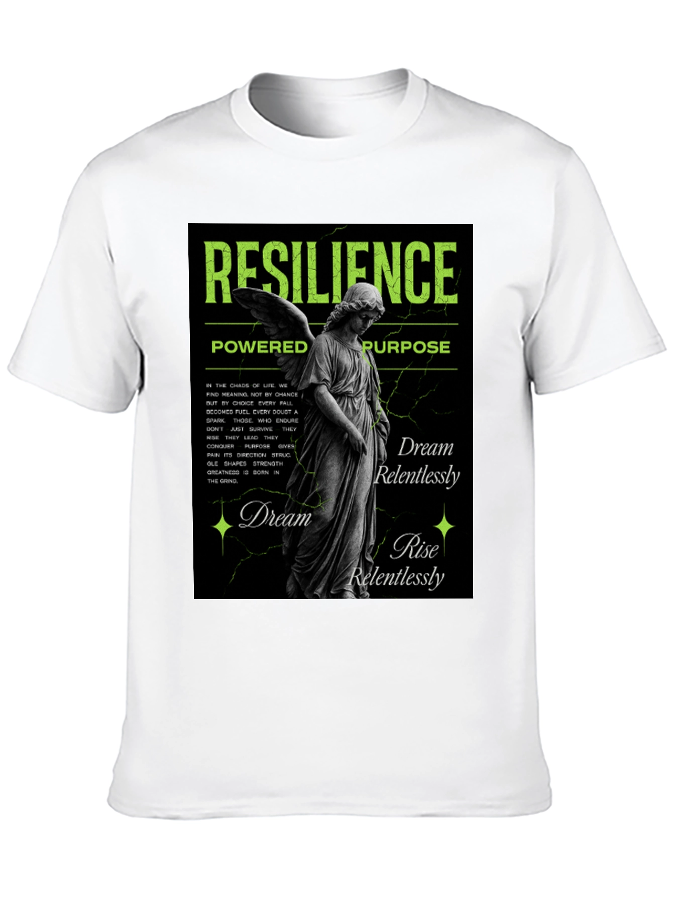 Resilience Angel Graphic T-Shirt - Dream Rise
