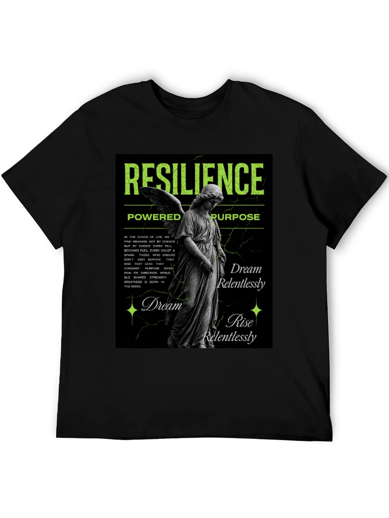 Resilience Angel Graphic T-Shirt - Dream Rise