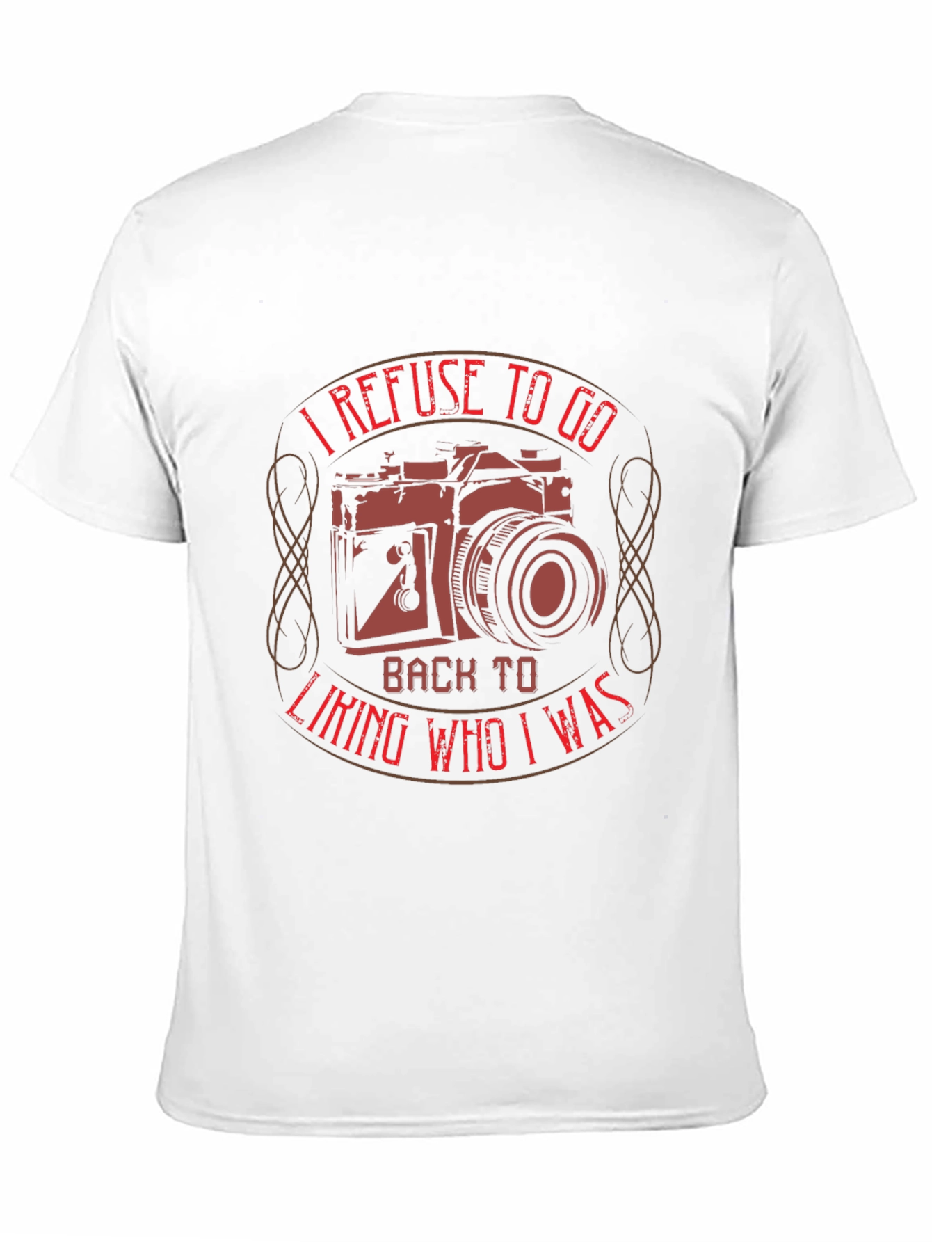 I Refuse To Go Back Camera Graphic Tee