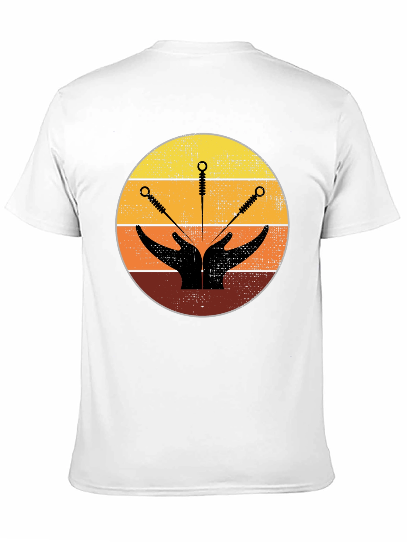 Acupuncture Hands Graphic Tee - Unisex Black T-Shirt