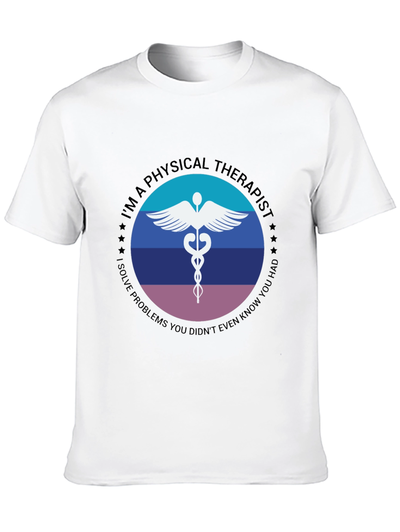 Physical Therapist T-Shirt - Medical Caduceus Design
