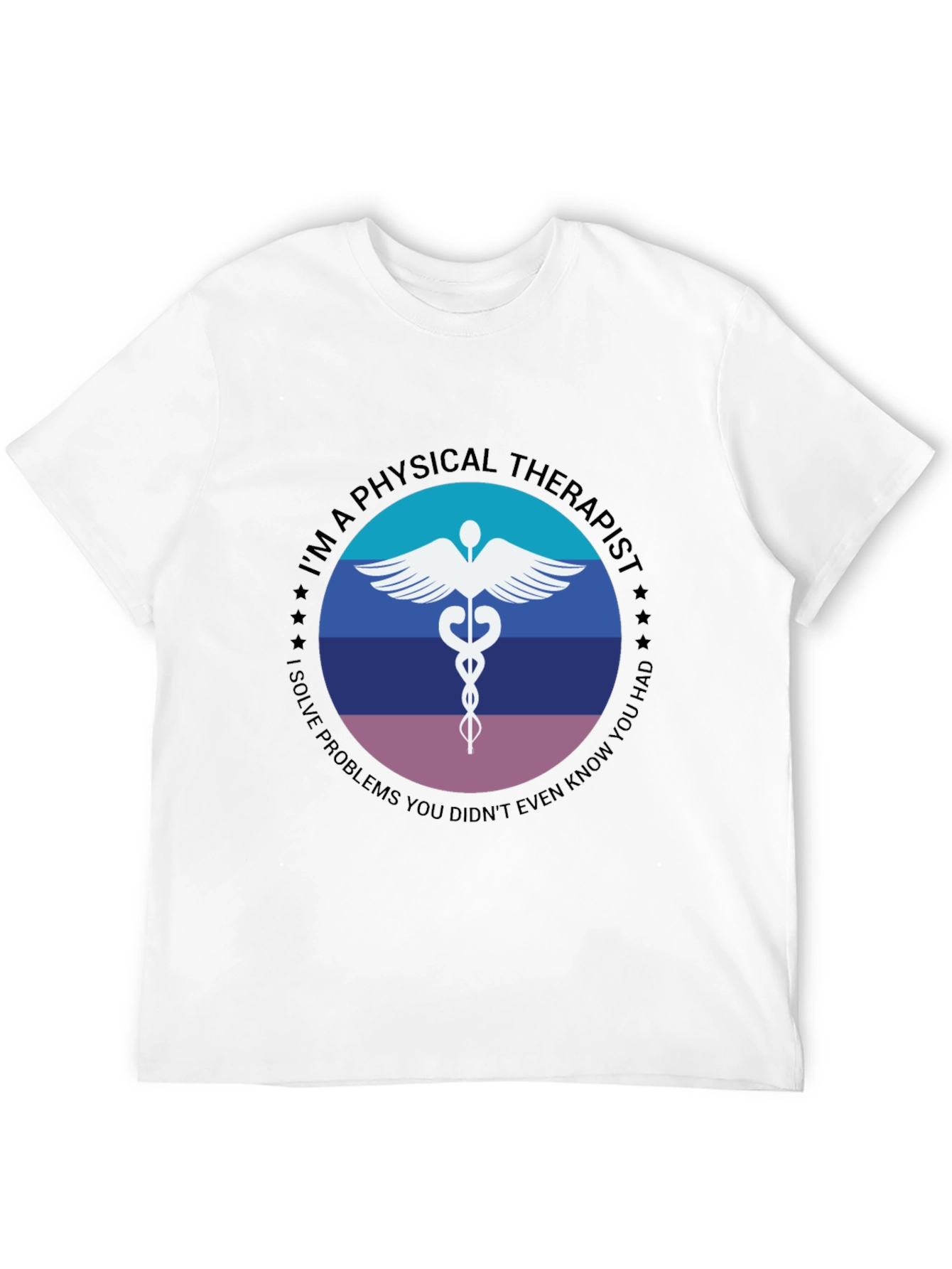 Physical Therapist T-Shirt - Medical Caduceus Design