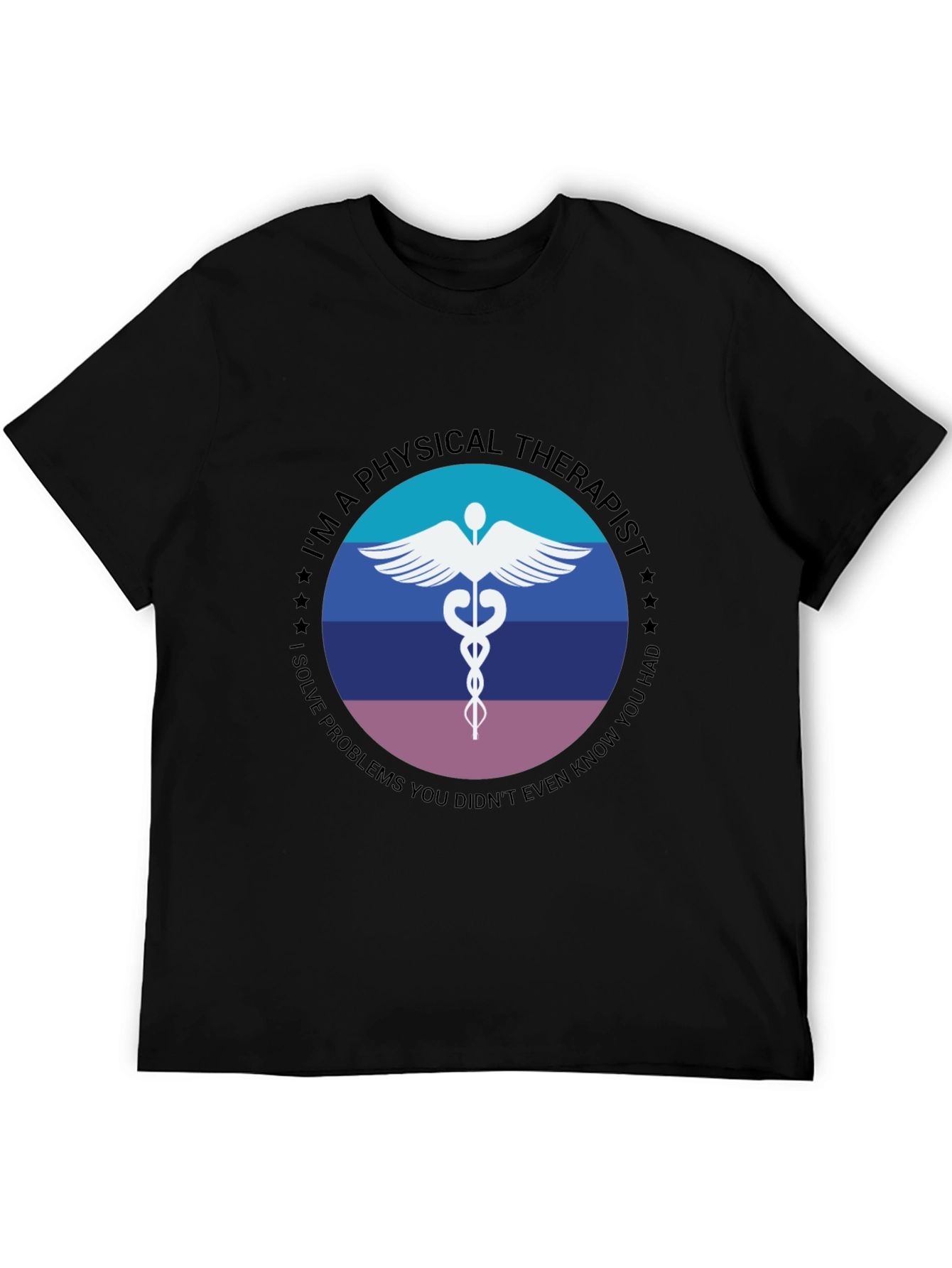 Physical Therapist T-Shirt - Medical Caduceus Design