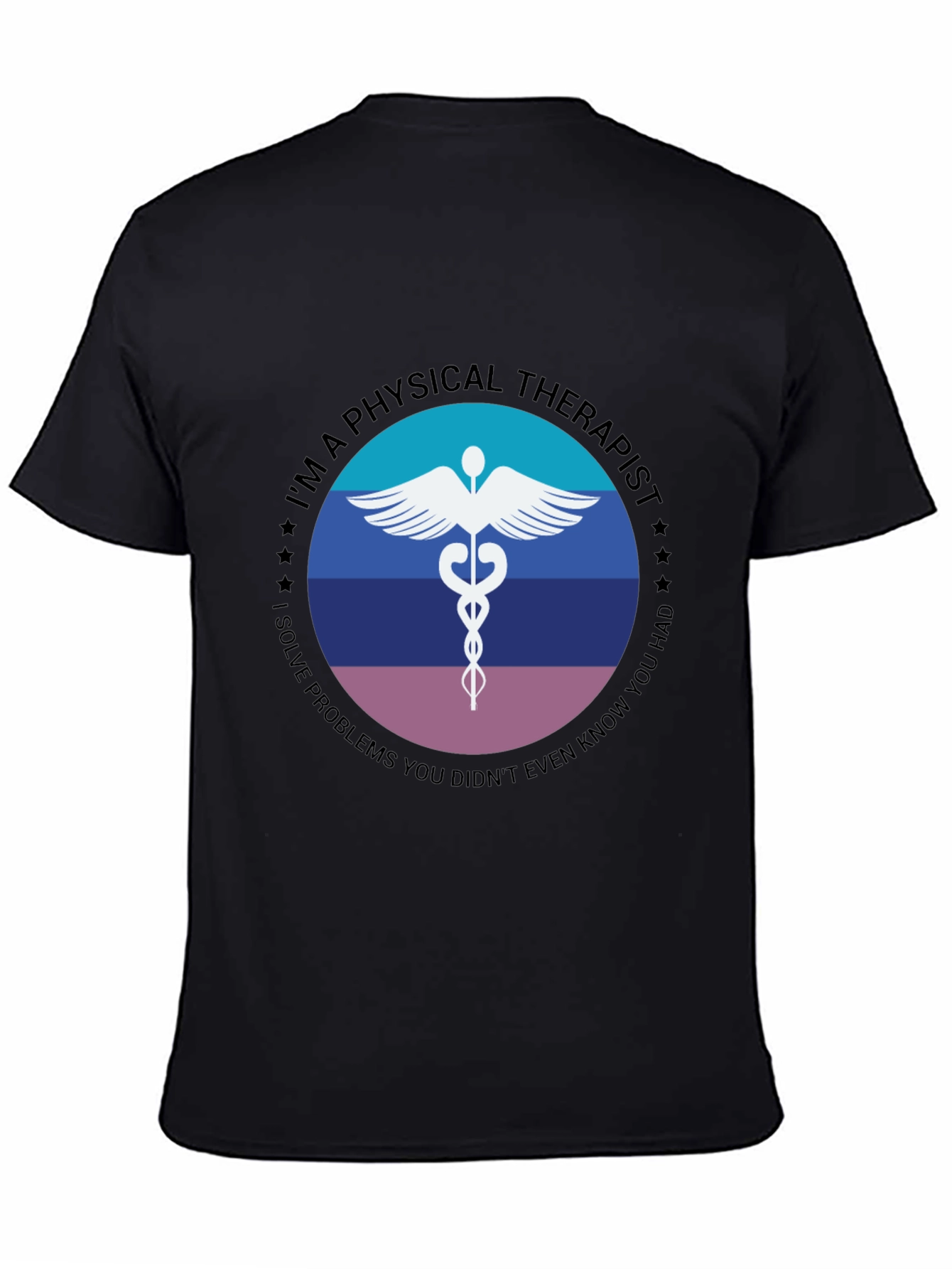 Physical Therapist T-Shirt - Medical Caduceus Design