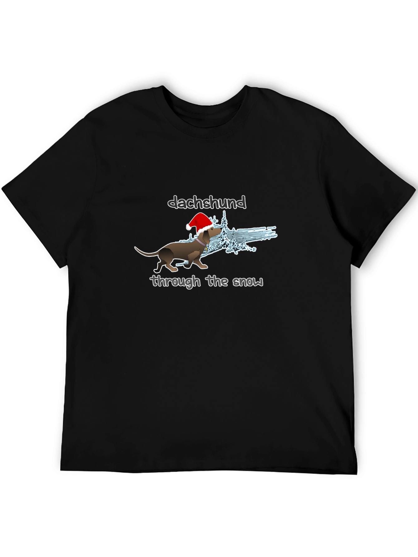 Dachshund Through the Snow Graphic Tee