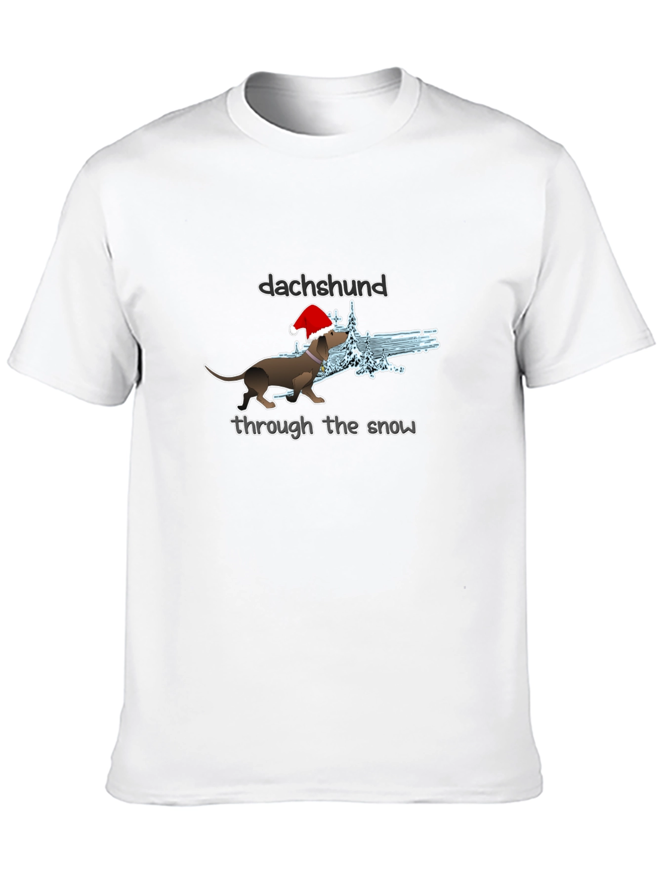 Dachshund Through the Snow Graphic Tee