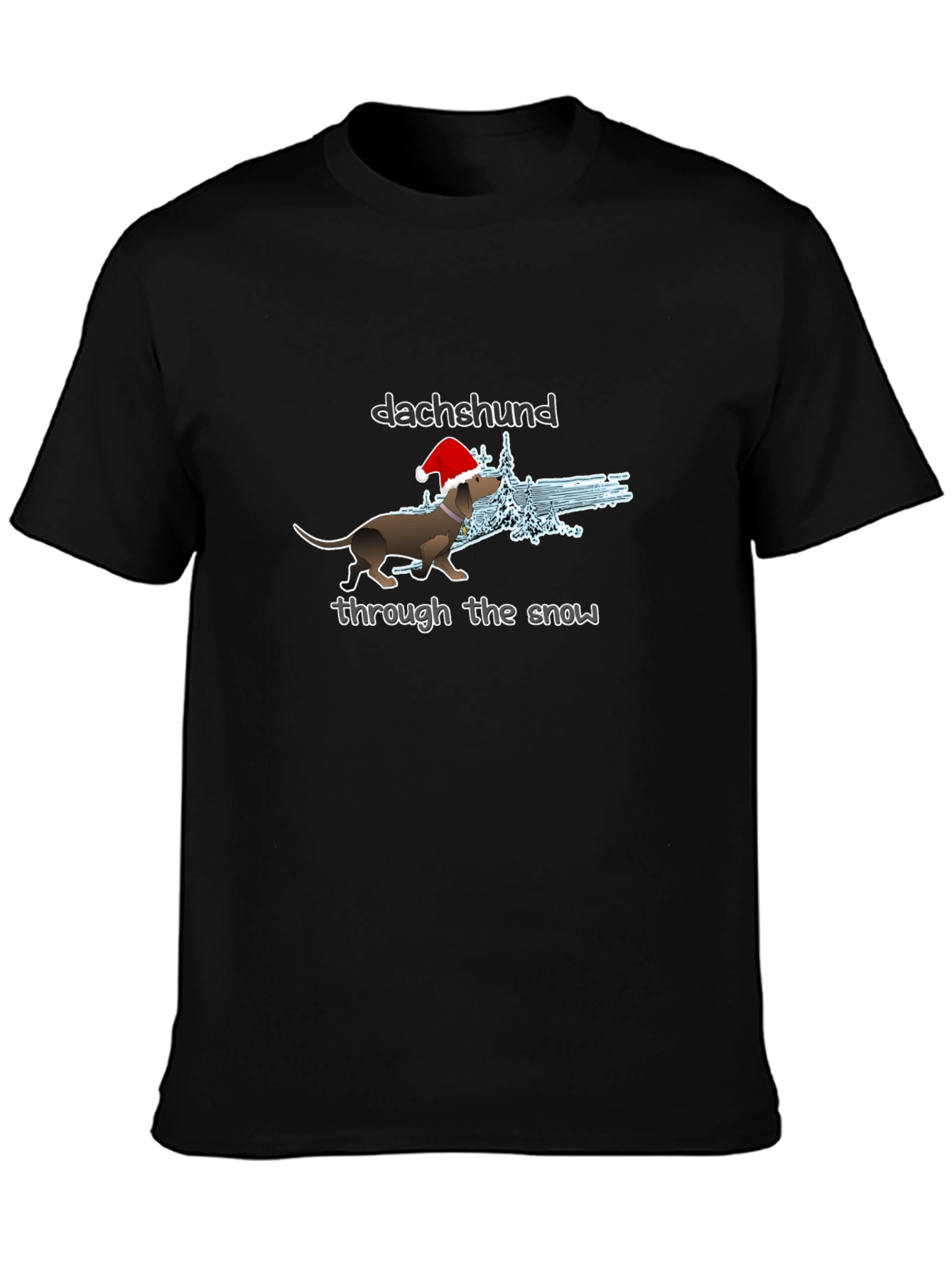 Dachshund Through the Snow Graphic Tee