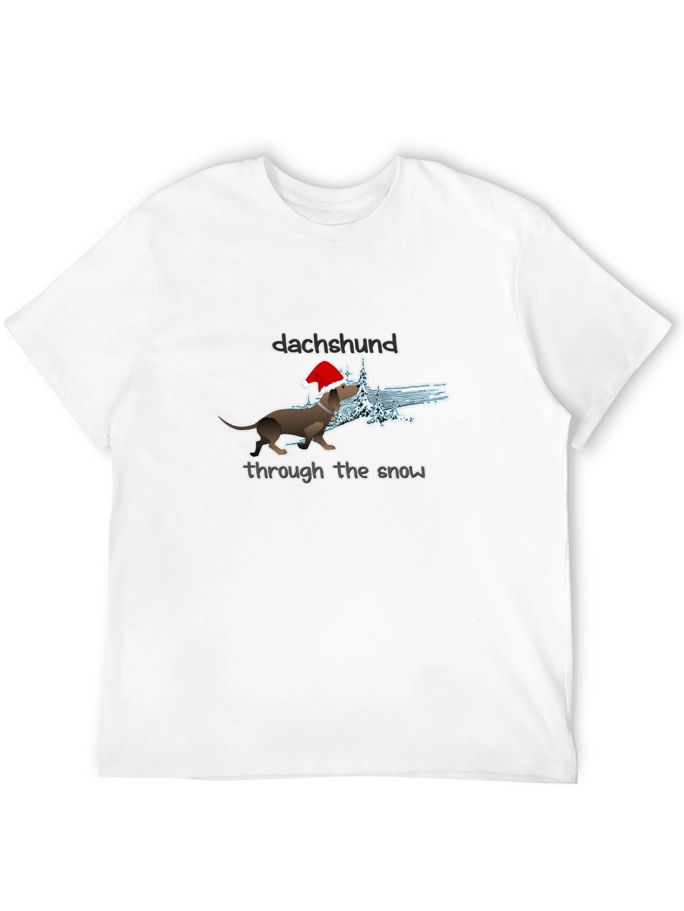 Dachshund Through the Snow Graphic Tee