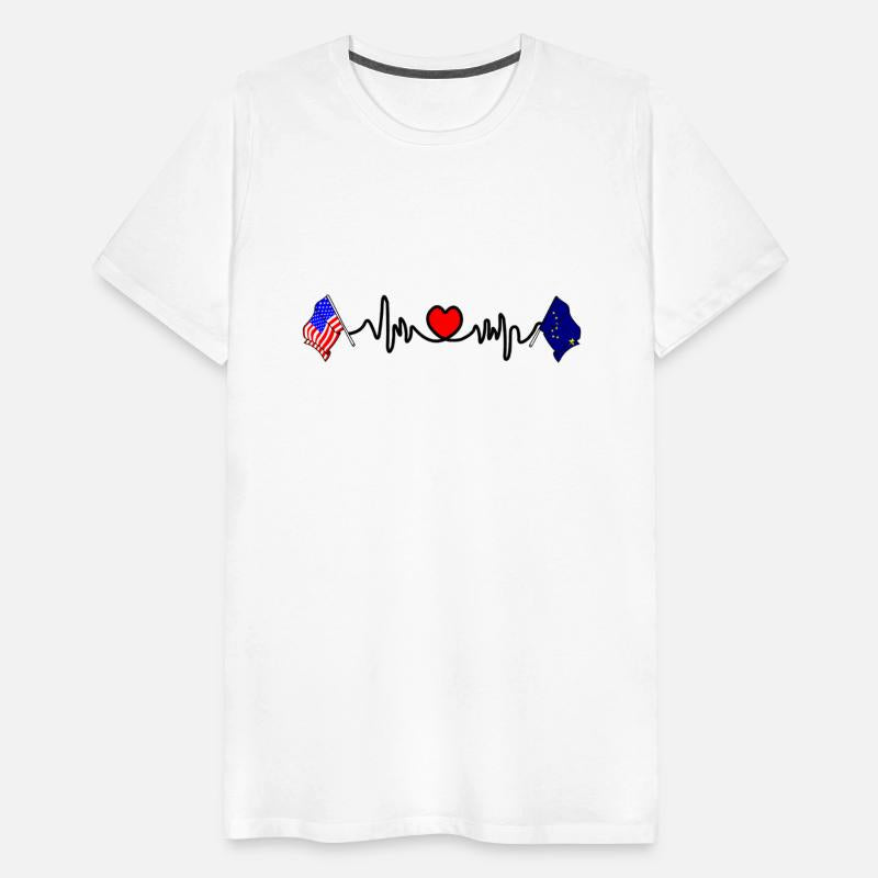 Flag of the United States USA and flag state Alask