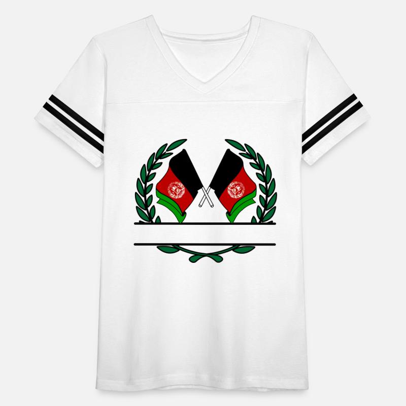 Flags Afghan in laurel wreath banner