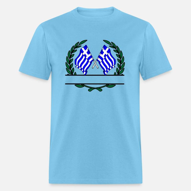 Flags Greece laurel wreath banner