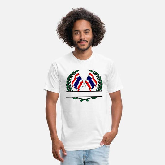 Flags Thailand laurel wreath banner