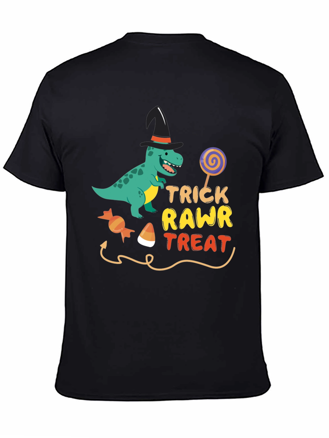 Trick Rawr Treat T-Shirt Dinosaur Halloween