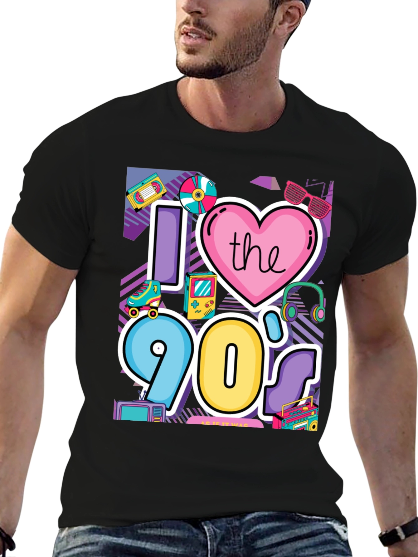 I Love the 90s Retro Graphic Tee