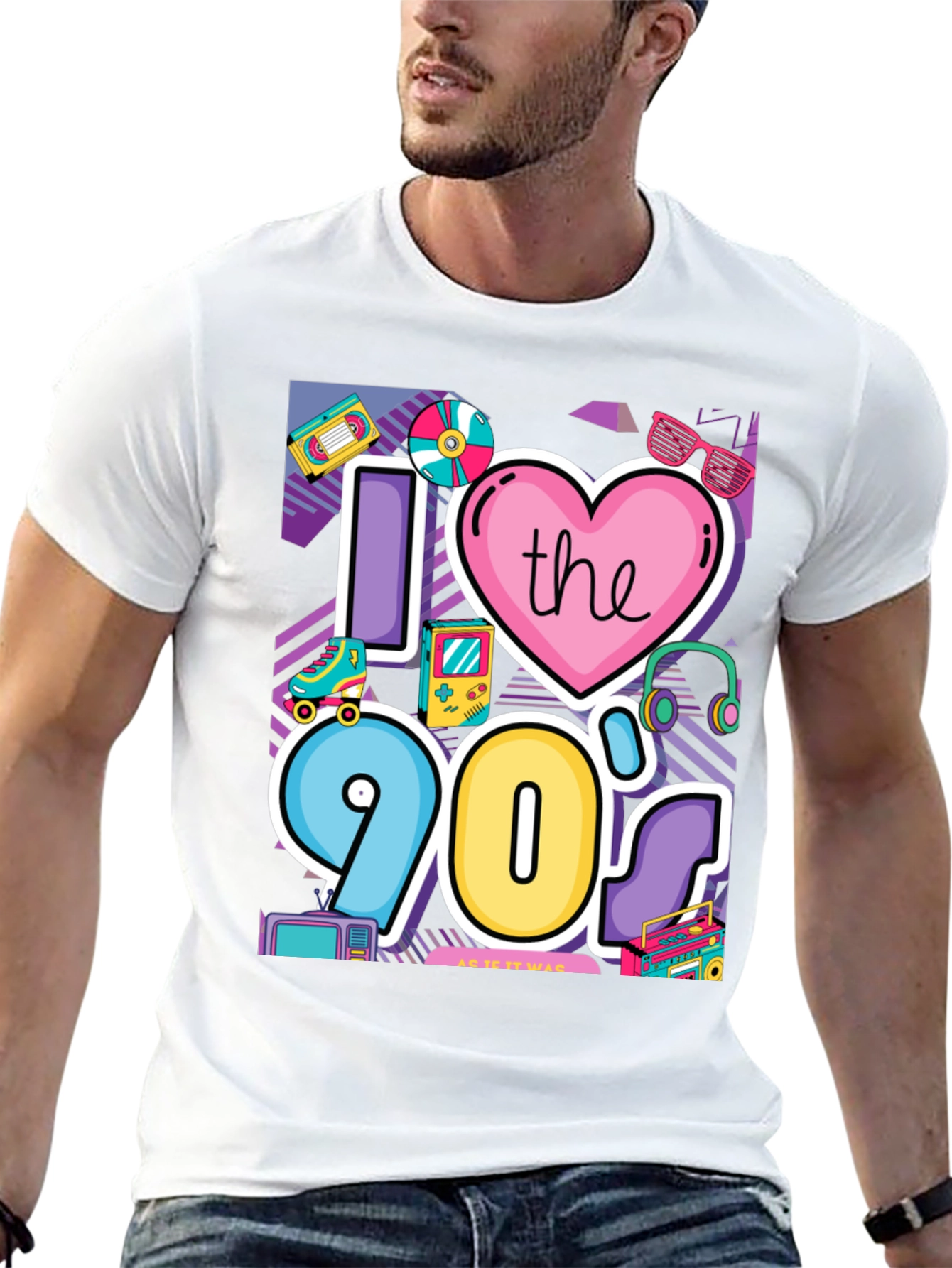 I Love the 90s Retro Graphic Tee