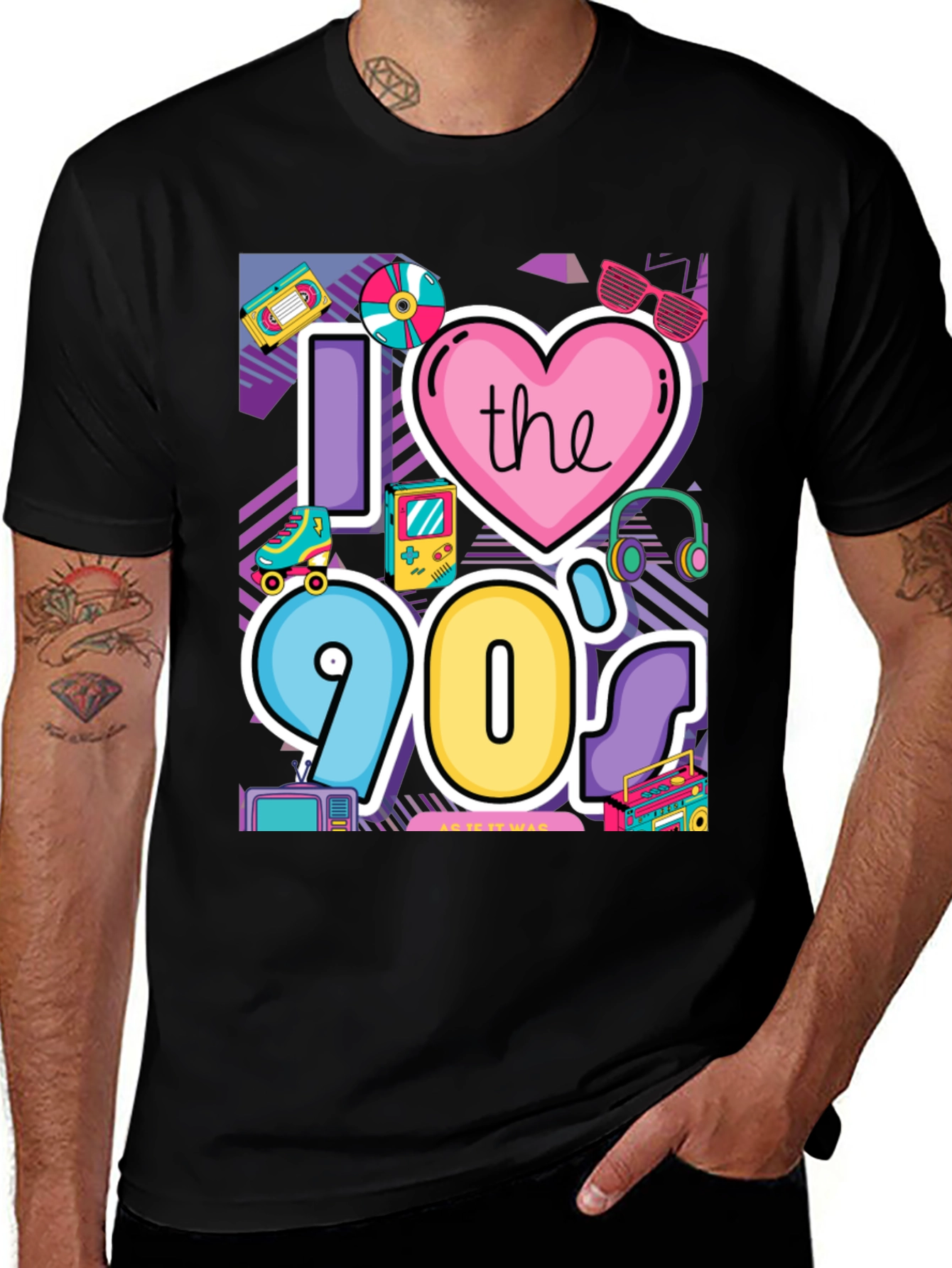 I Love the 90s Retro Graphic Tee