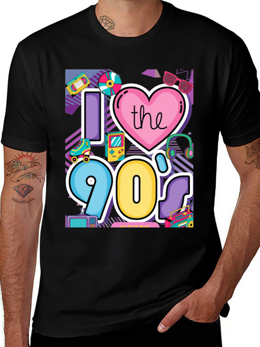 I Love the 90s Retro Graphic Tee