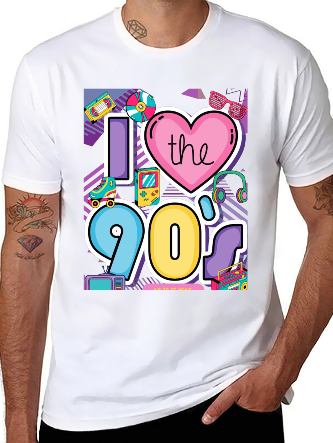I Love the 90s Retro Graphic Tee