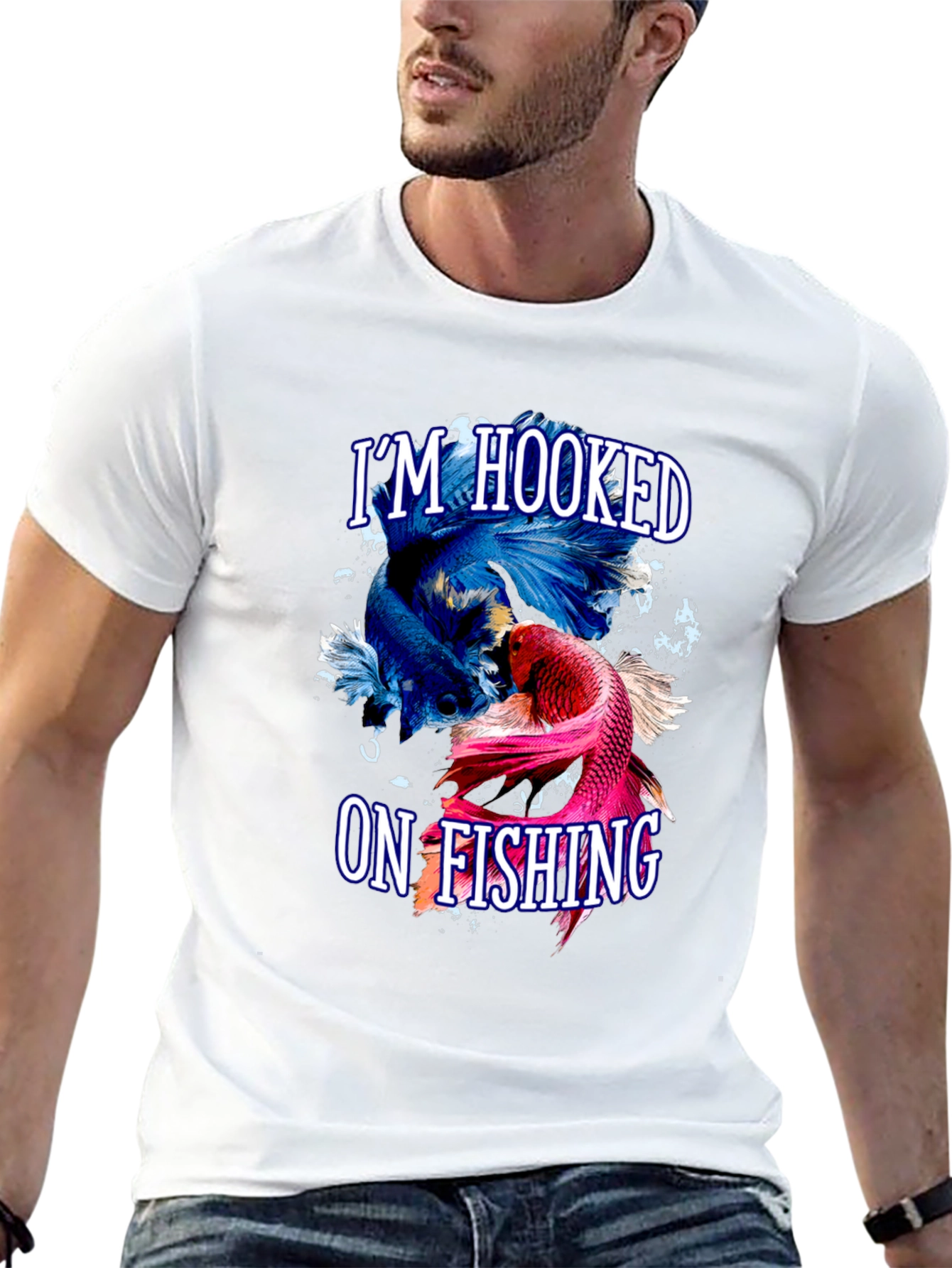 Im Hooked on Fishing Graphic T-Shirt