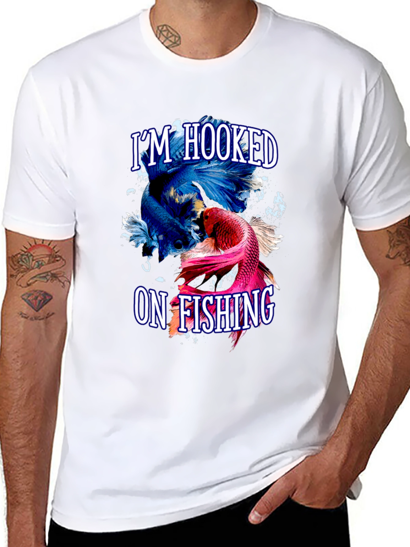 Im Hooked on Fishing Graphic T-Shirt