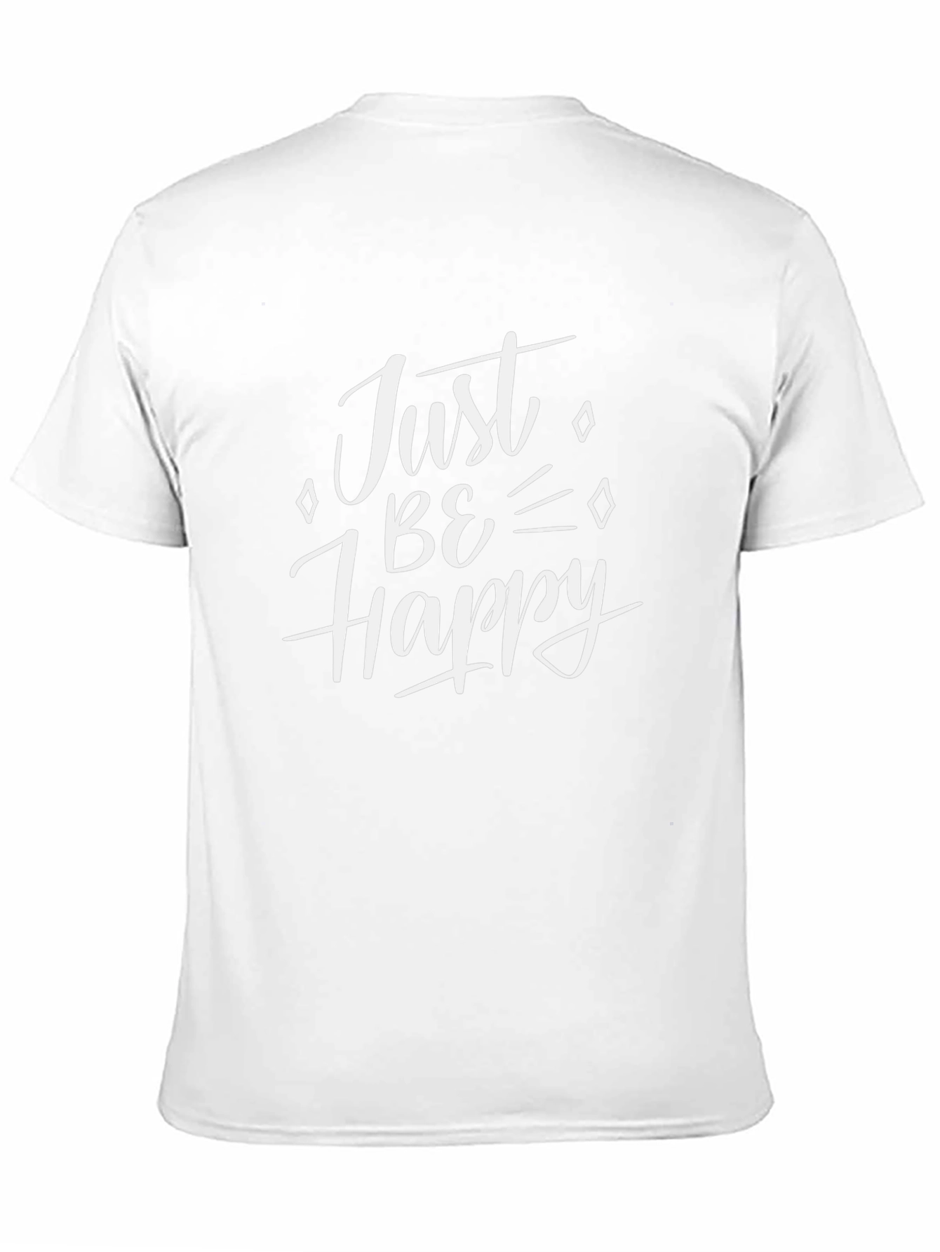 Just Be Happy Black T-Shirt