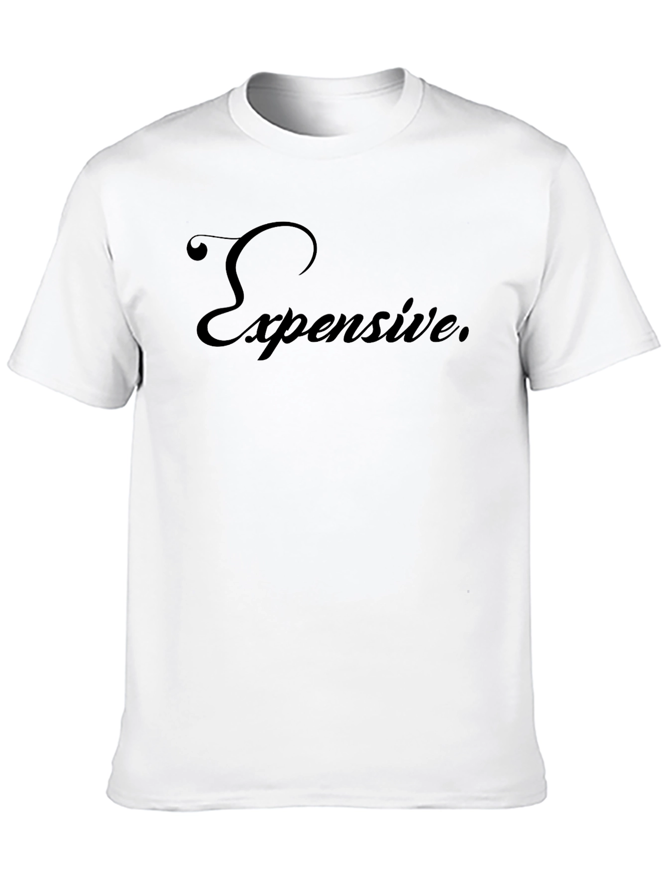 Expensive Script Black T-Shirt