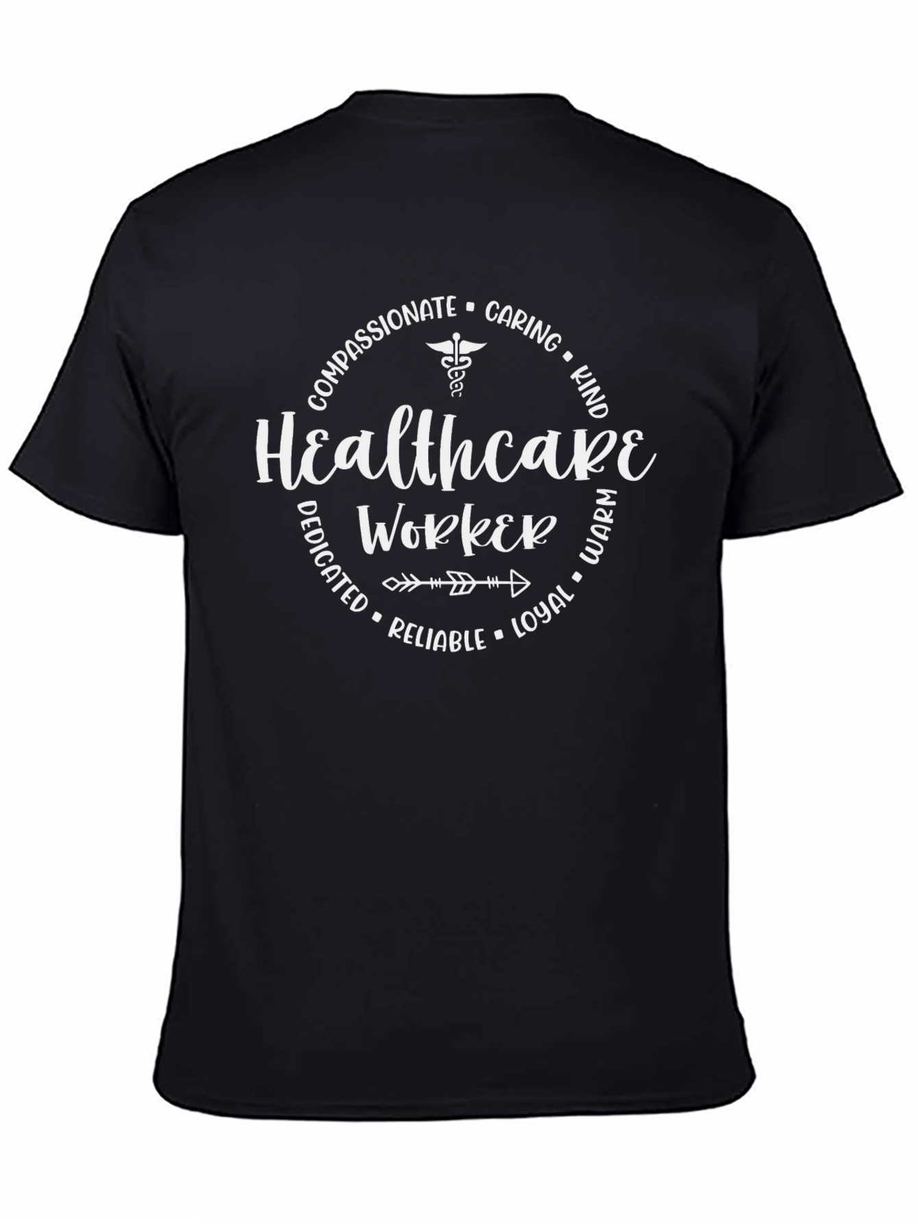Healthcare Worker T-Shirt - Compassionate Caring Design