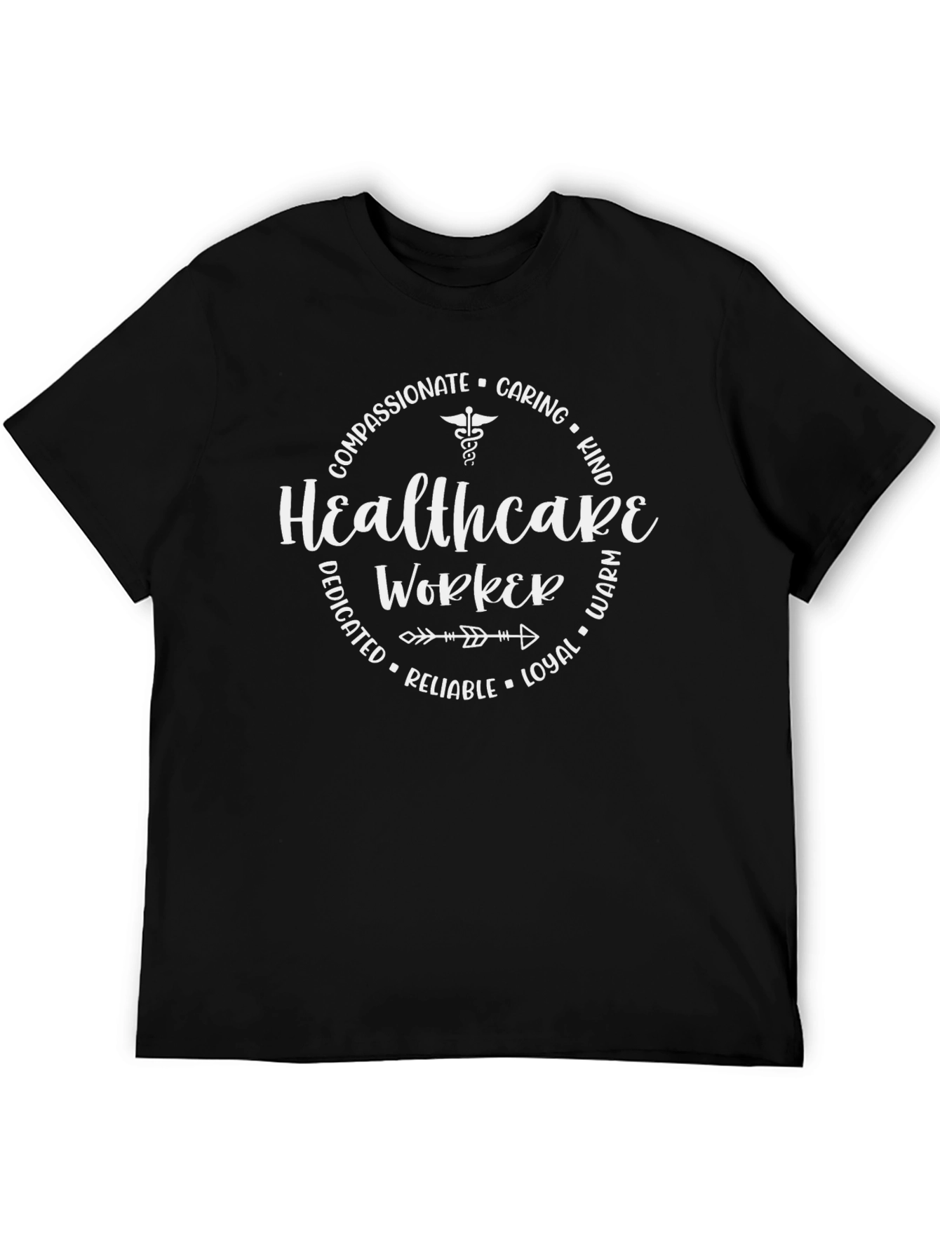 Healthcare Worker T-Shirt - Compassionate Caring Design