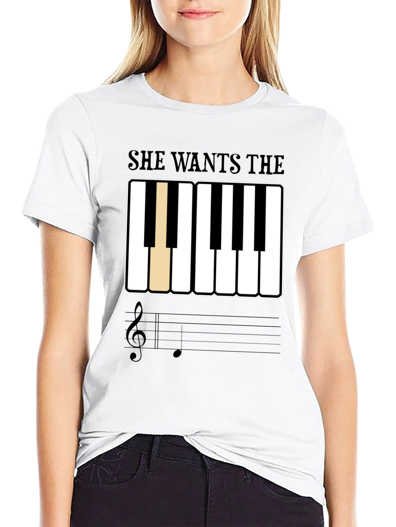 She Wants The D Piano T-Shirt