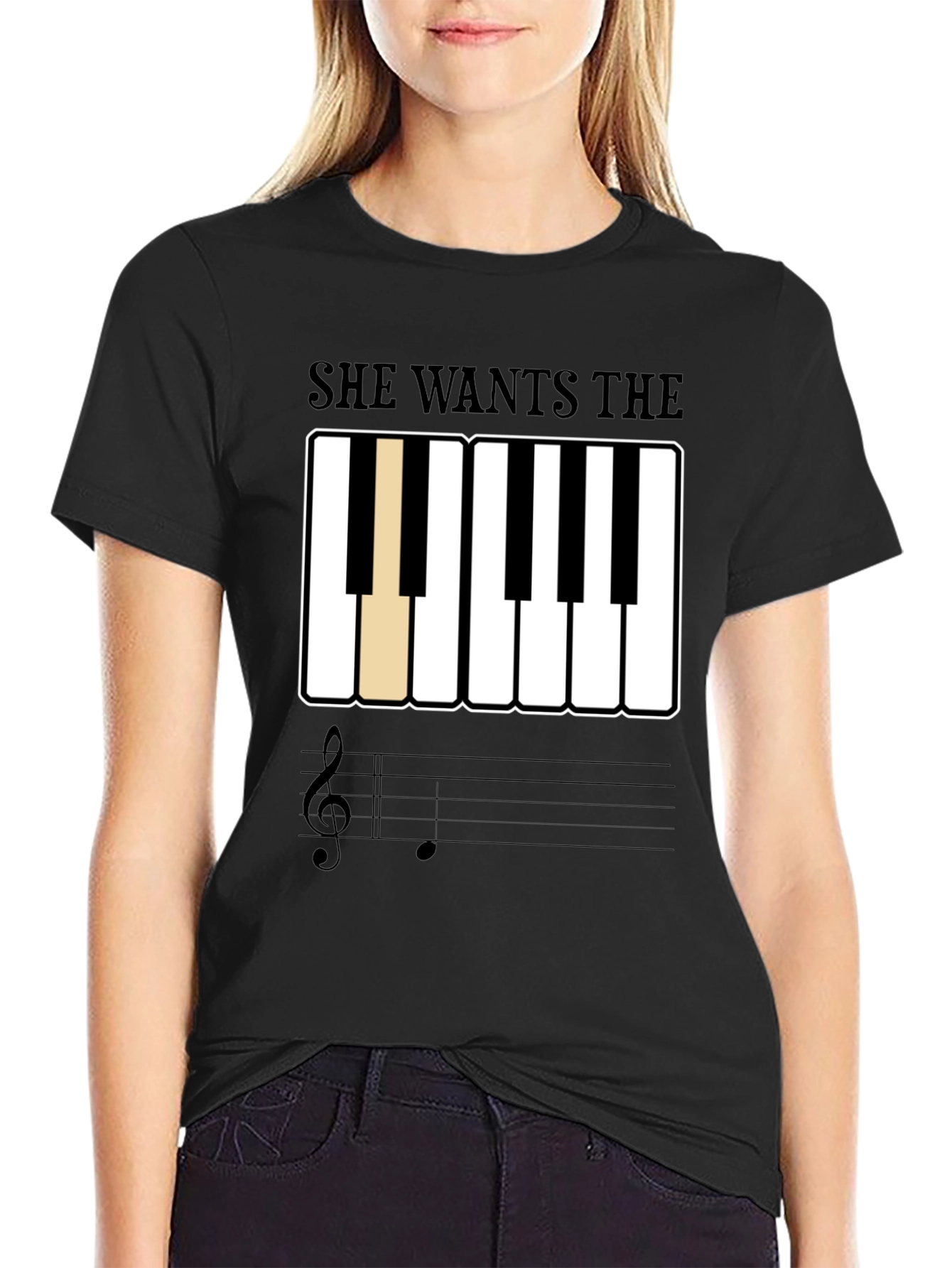 She Wants The D Piano T-Shirt