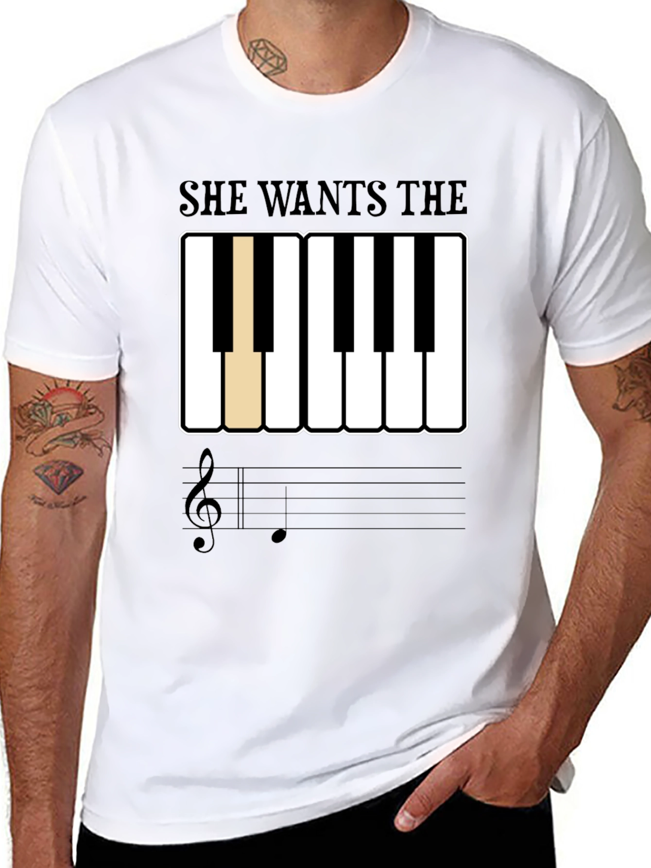 She Wants The D Piano T-Shirt