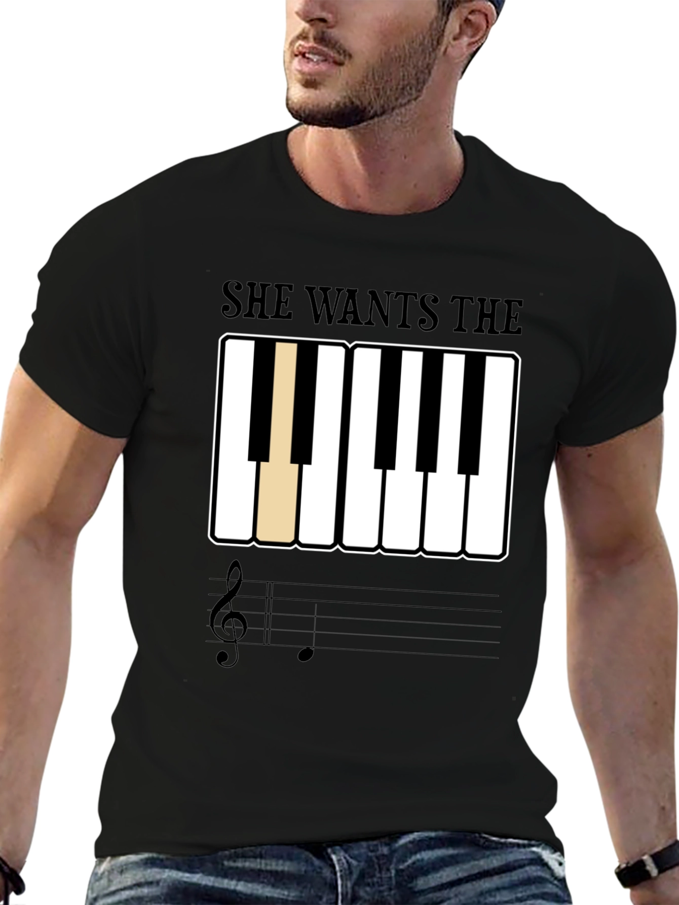 She Wants The D Piano T-Shirt
