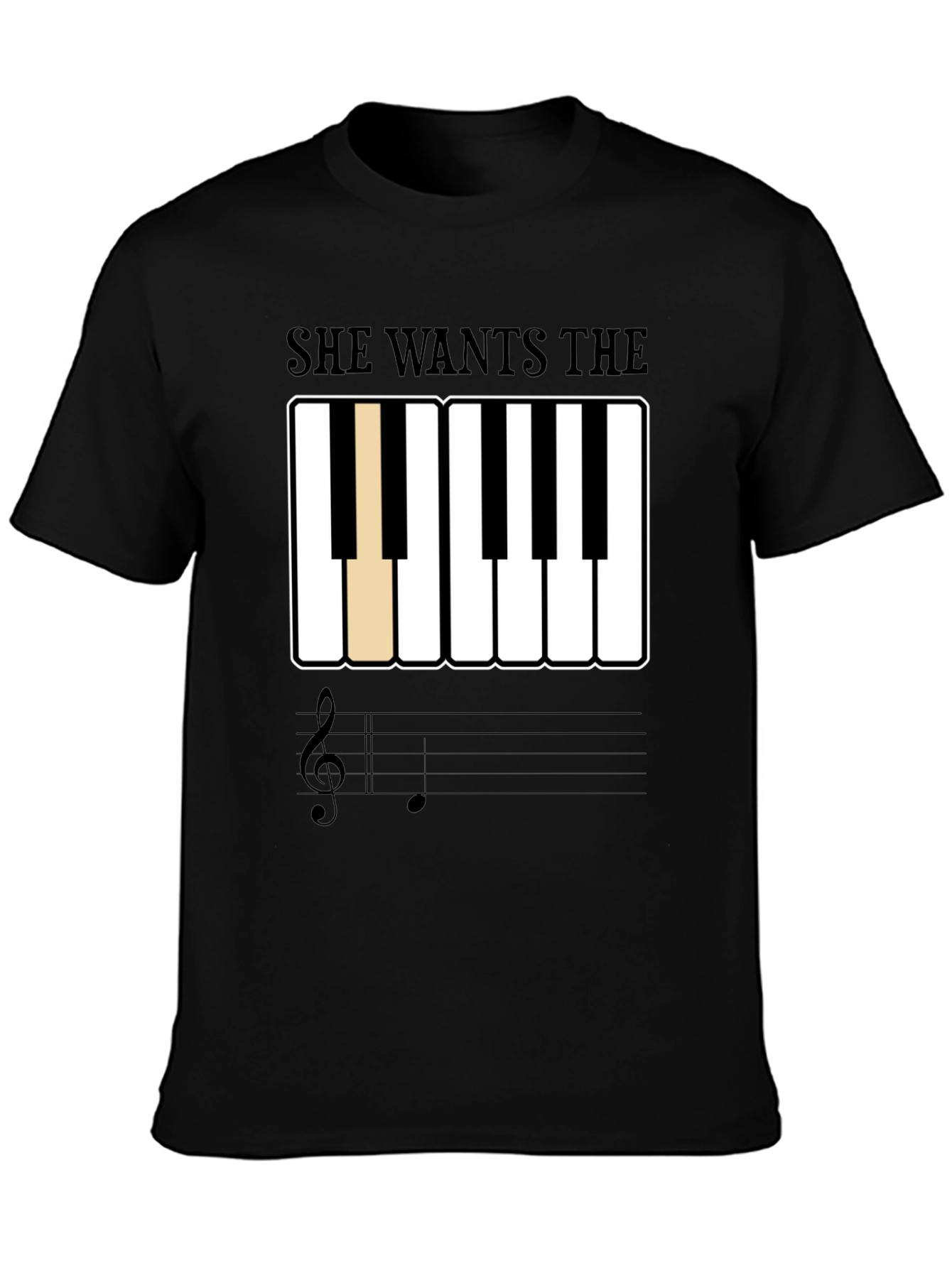 She Wants The D Piano T-Shirt