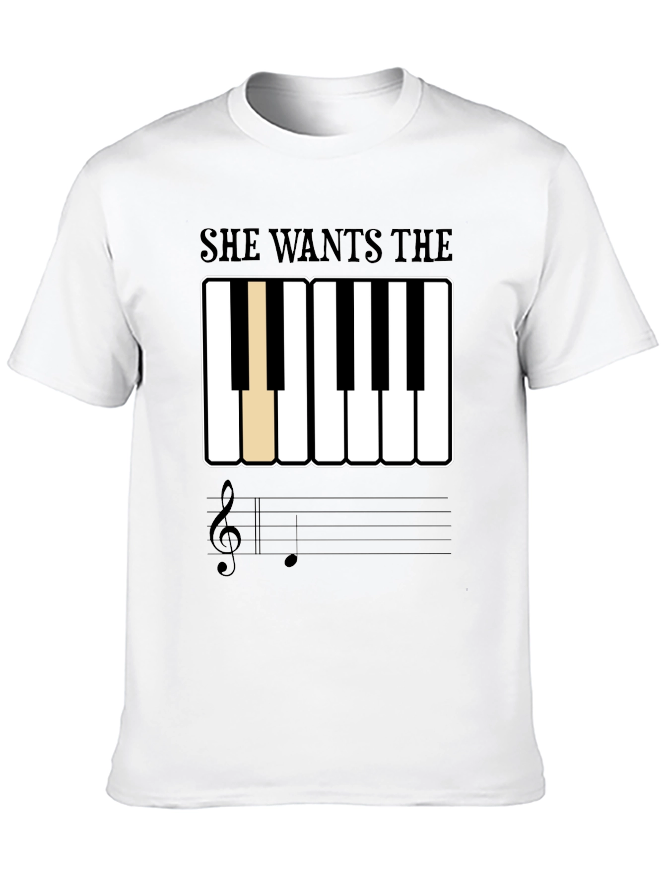 She Wants The D Piano T-Shirt
