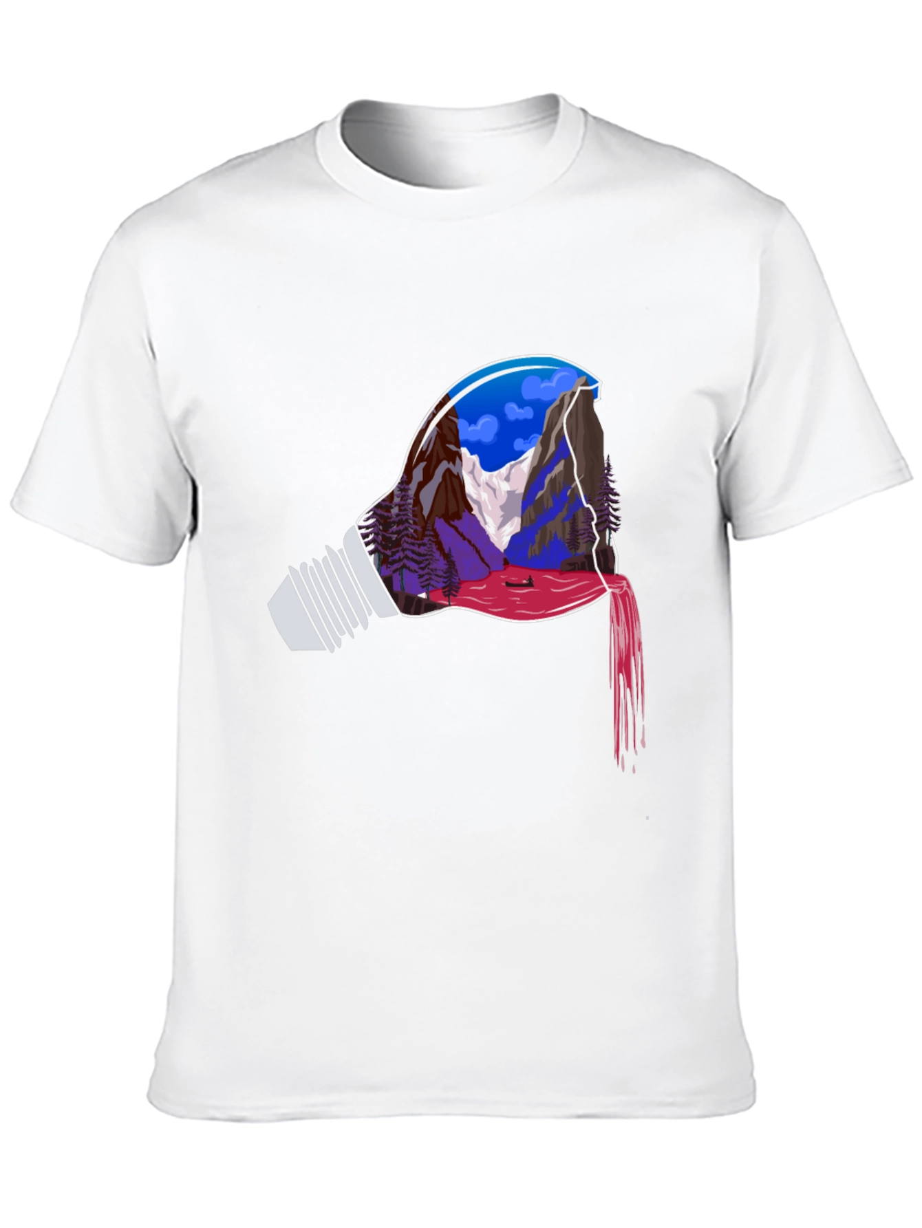 Mountainscape Lightbulb Graphic Tee