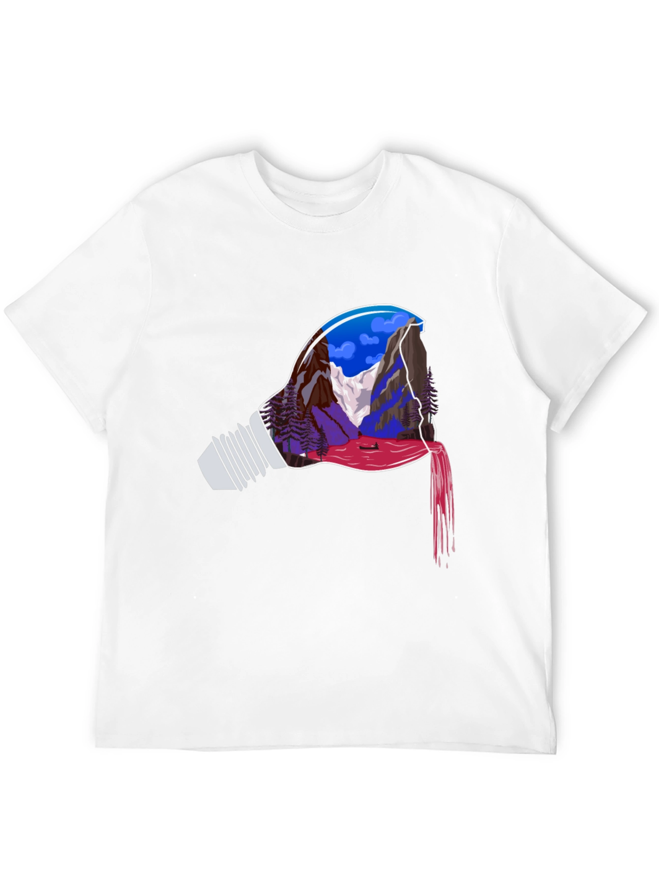 Mountainscape Lightbulb Graphic Tee