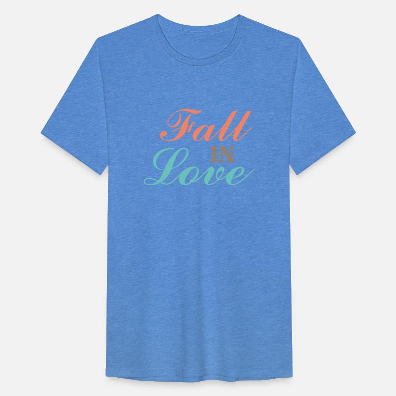 Font design for the word "fall in love"